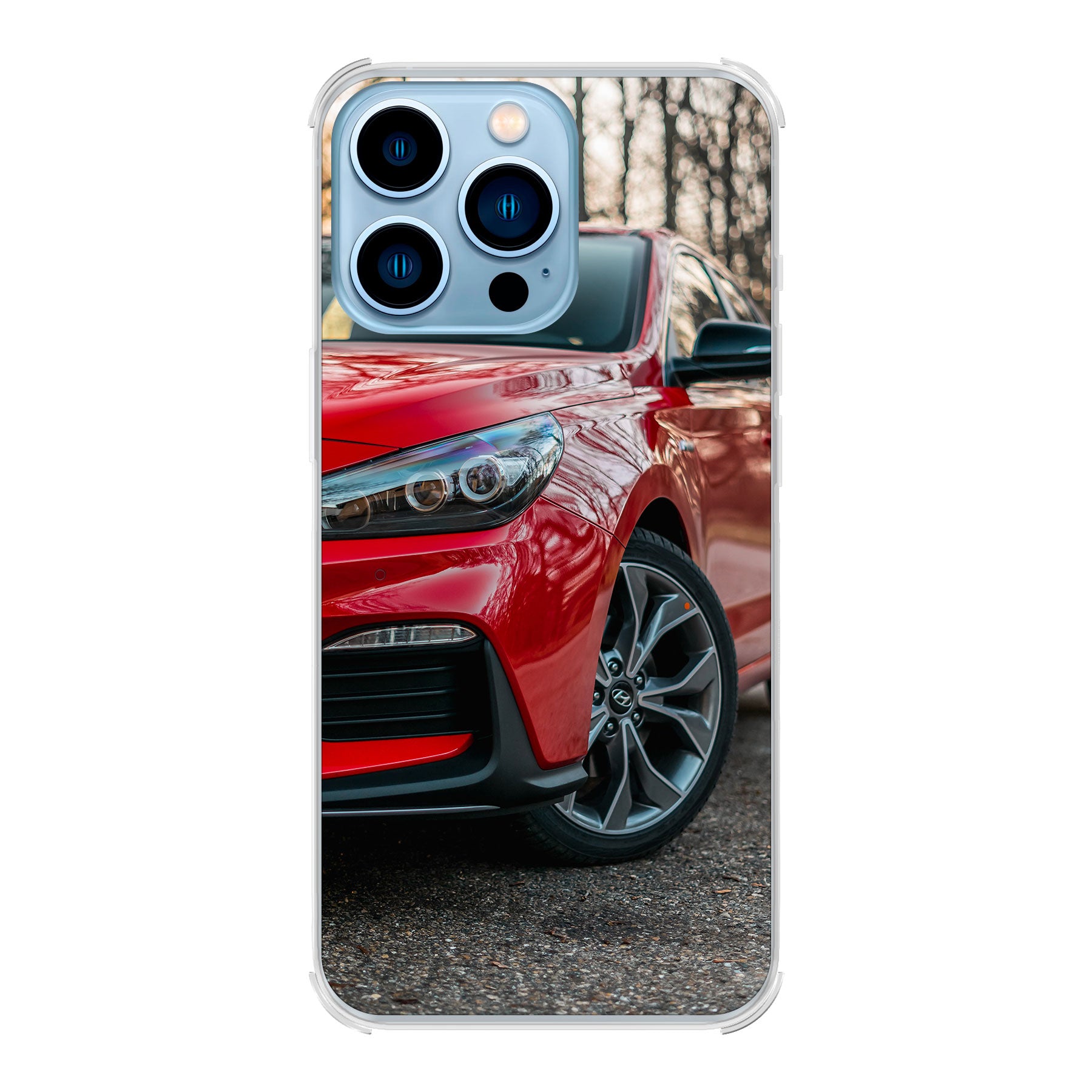 Apple iPhone 13 Pro Bumper case (achterkant bedrukt, transparant)