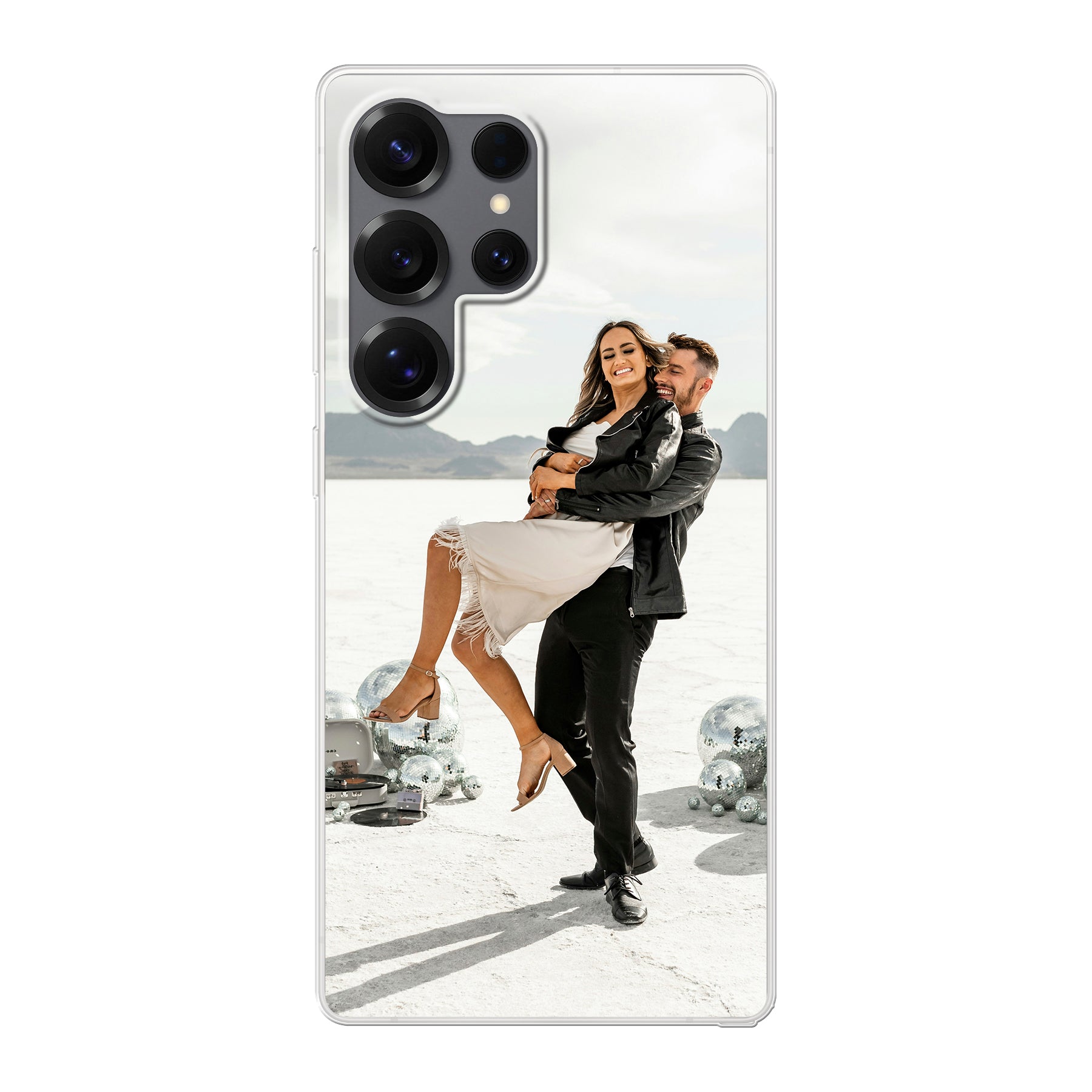 Samsung Galaxy S25 Ultra Hard hoesje (achterkant bedrukt, transparant)