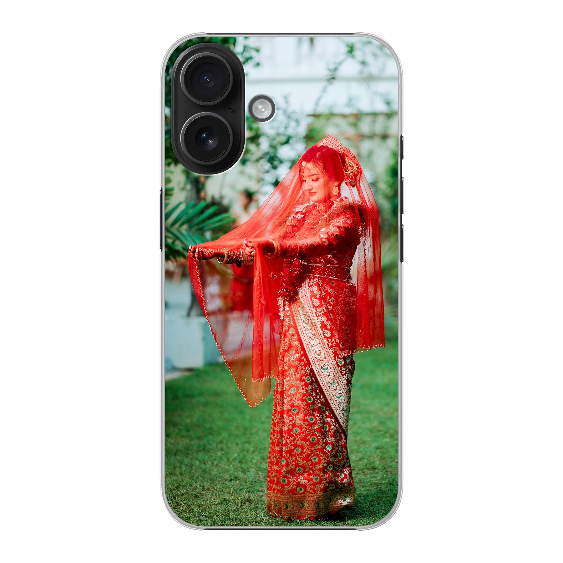 Apple iPhone 16 Hardcase (achterkant bedrukt, transparant)