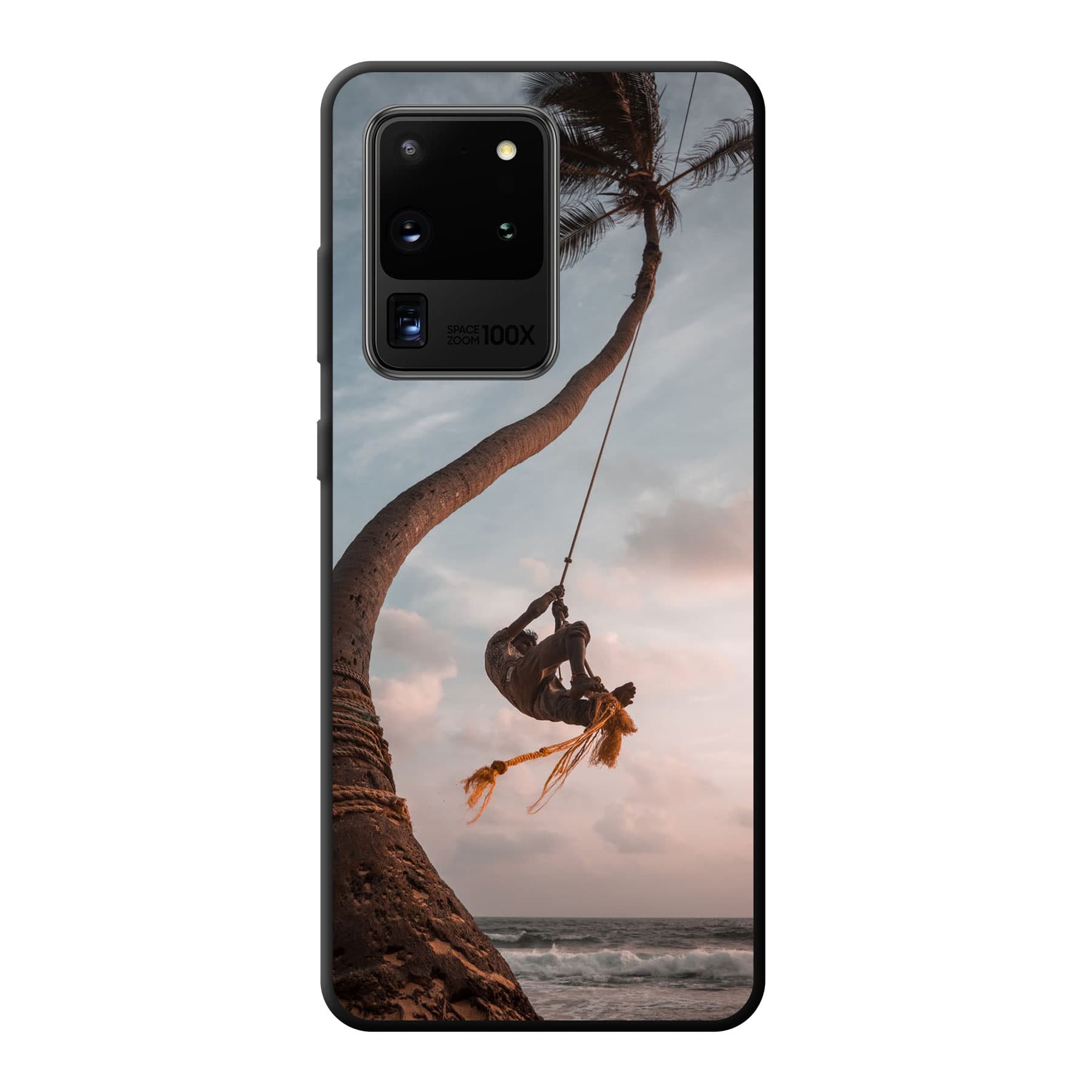 Samsung Galaxy S20 Ultra / Galaxy S20 Ultra 5G Zachte hoes (achterkant bedrukt, zwart)