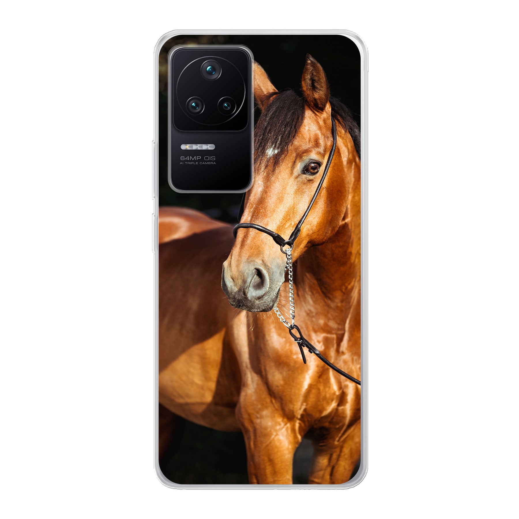Xiaomi Poco F4 Zachte case (achterkant bedrukt, transparant)