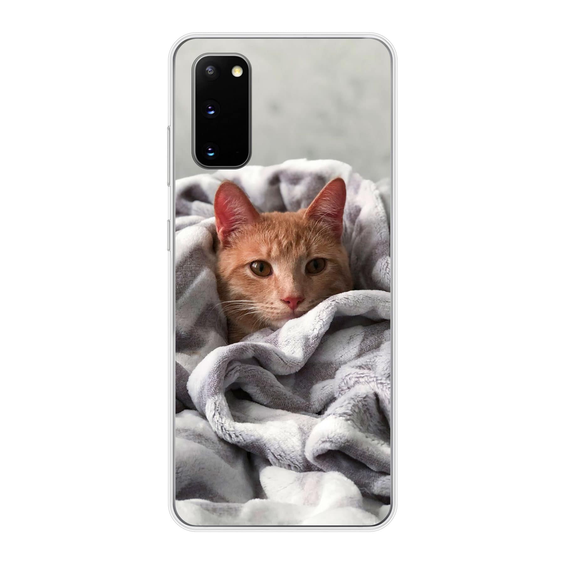 Samsung Galaxy S20 / Galaxy S20 5G Zachte hoes (achterkant bedrukt, transparant)