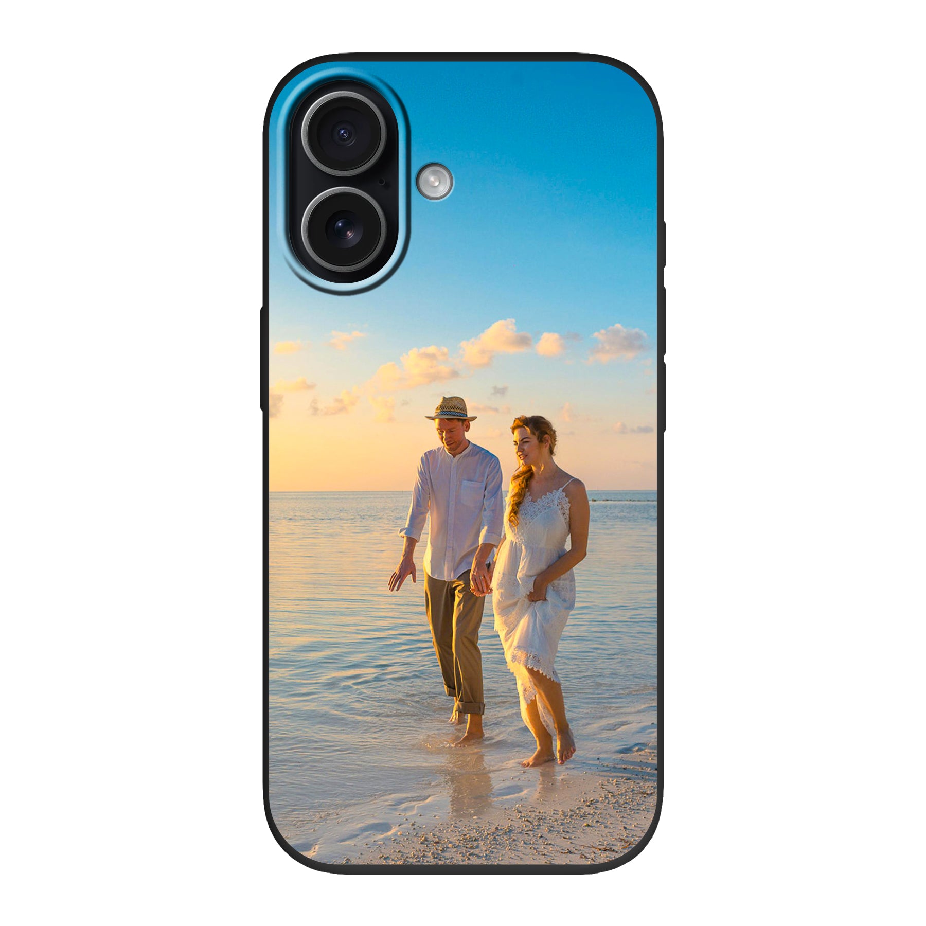 Apple iPhone 17 Biologisch afbreekbaar hoesje (achterkant bedrukt, zwart)