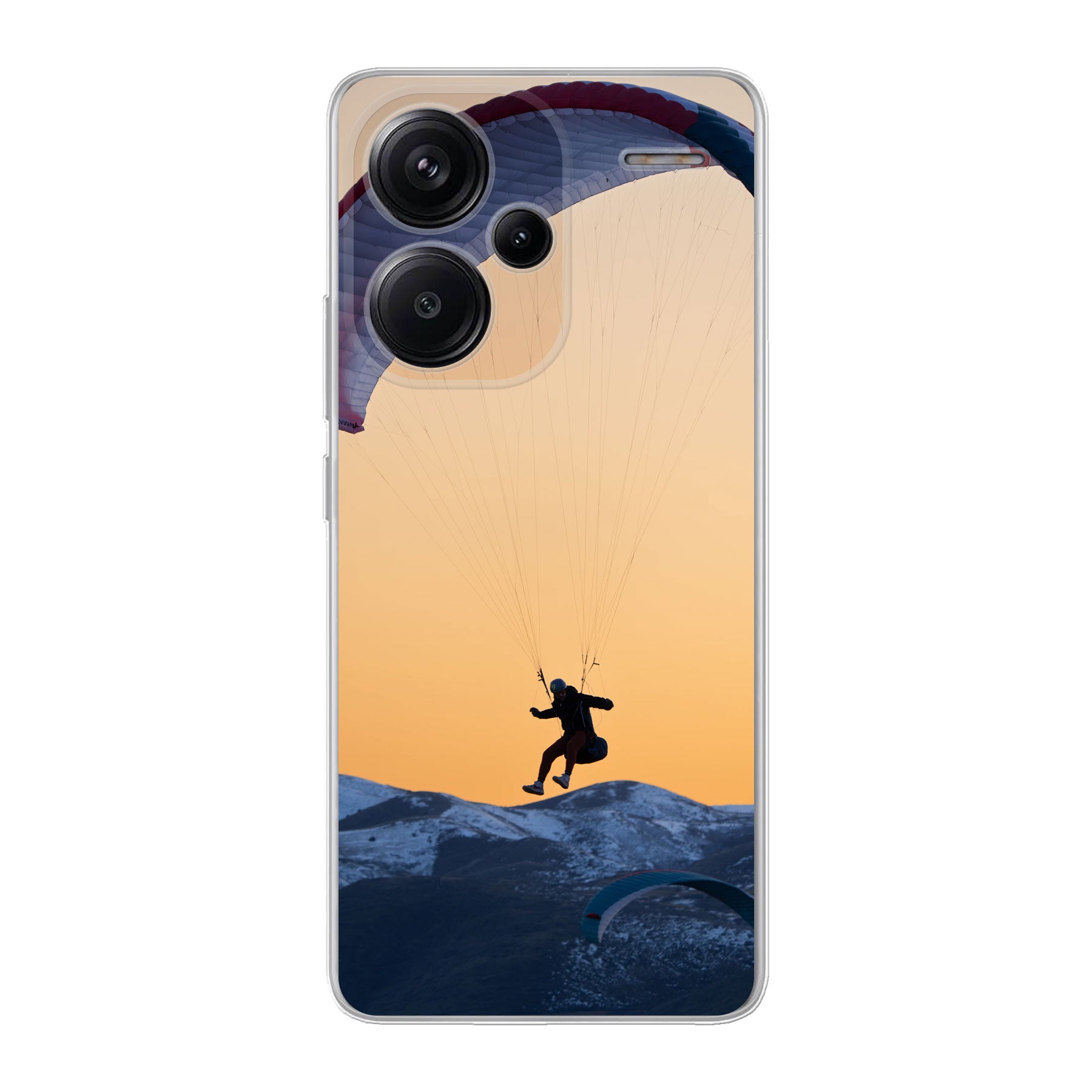 Xiaomi Redmi Note 13 Pro+ Zachte hoes (achterkant bedrukt, transparant)