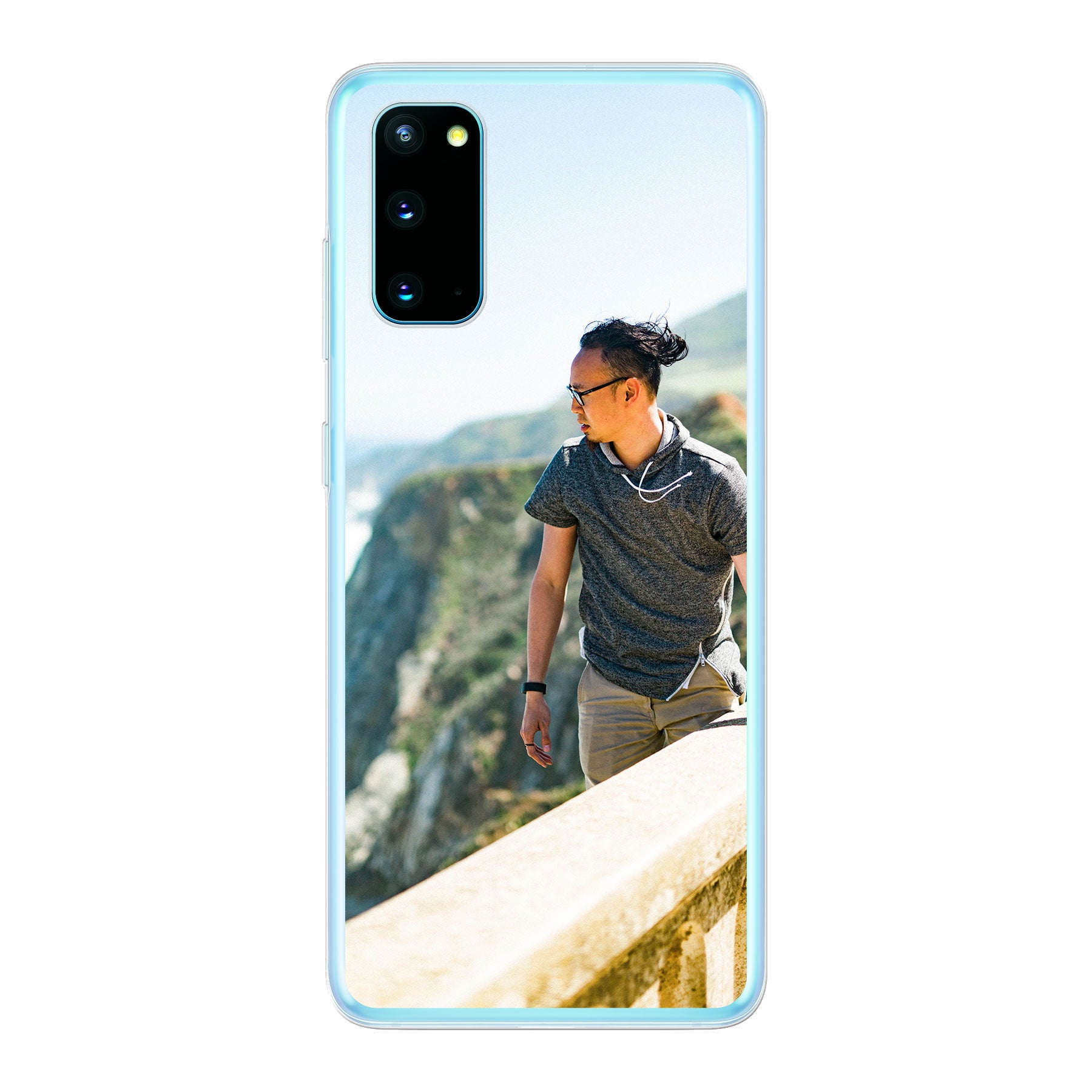 Samsung Galaxy S20 Hardcase (achterkant bedrukt, transparant)