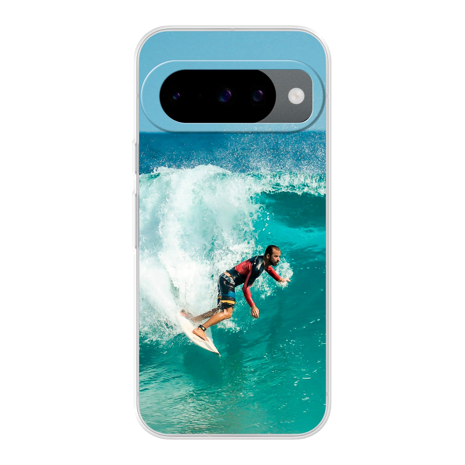 Google Pixel 10 / Pixel 10 Pro Zachte hoes (achterkant bedrukt, transparant)