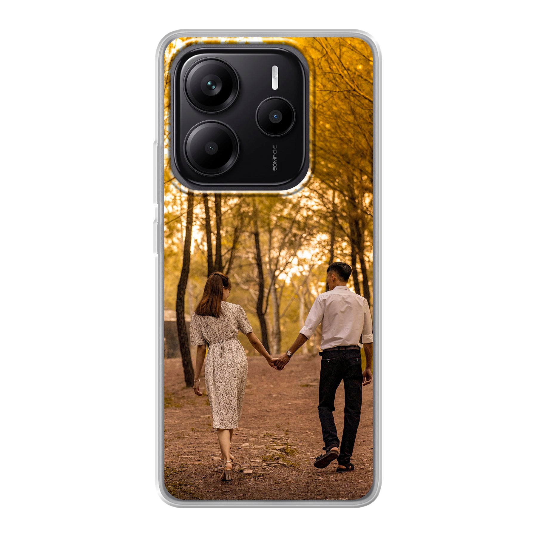 Xiaomi Redmi Note 14 5G zachte hoes (achterkant bedrukt, transparant)