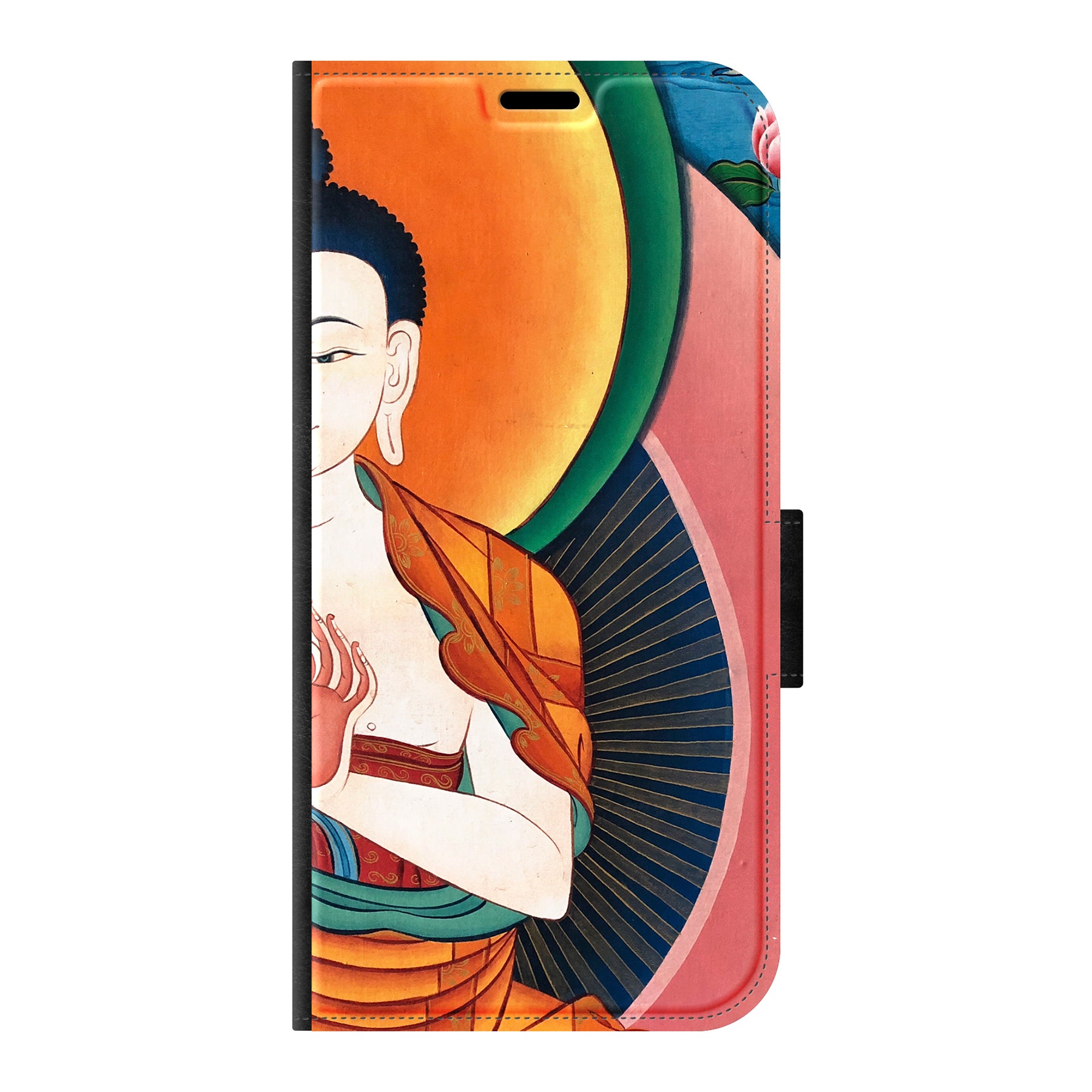Apple iPhone 11 Pro Wallet hoesje (voorzijde bedrukt, zwart)