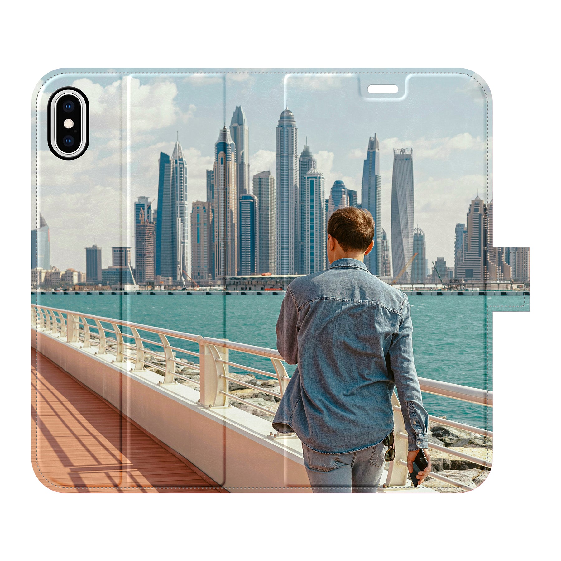 Apple iPhone Xs Max Wallet hoesje (volledig bedrukt)