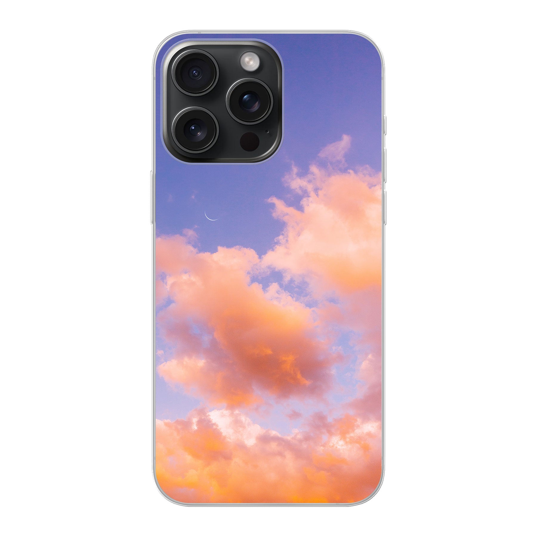 Apple iPhone 15 Pro Max Zachte hoes (achterkant bedrukt, transparant)