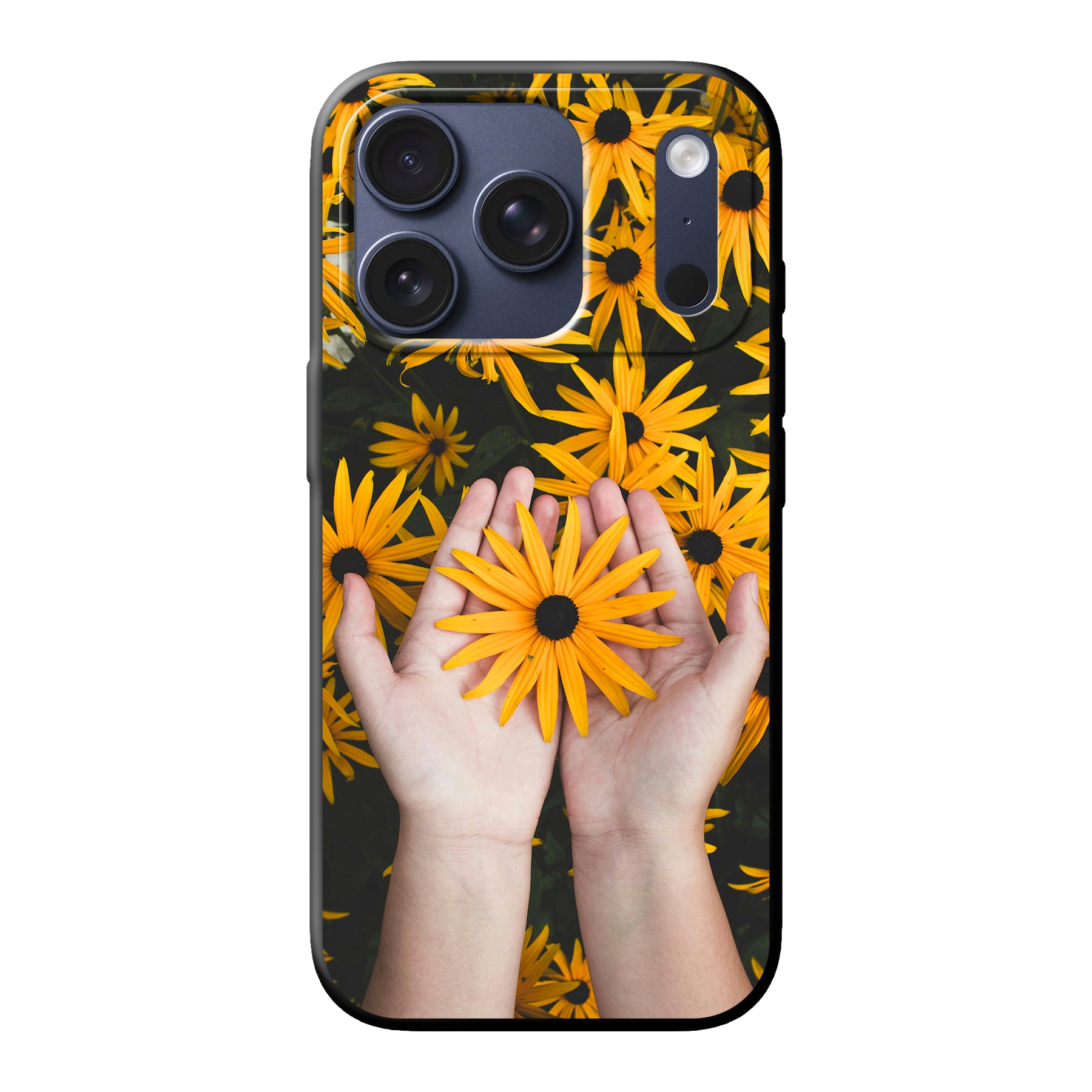 Apple iPhone 17 Pro Zachte hoes (achterkant bedrukt, zwart)