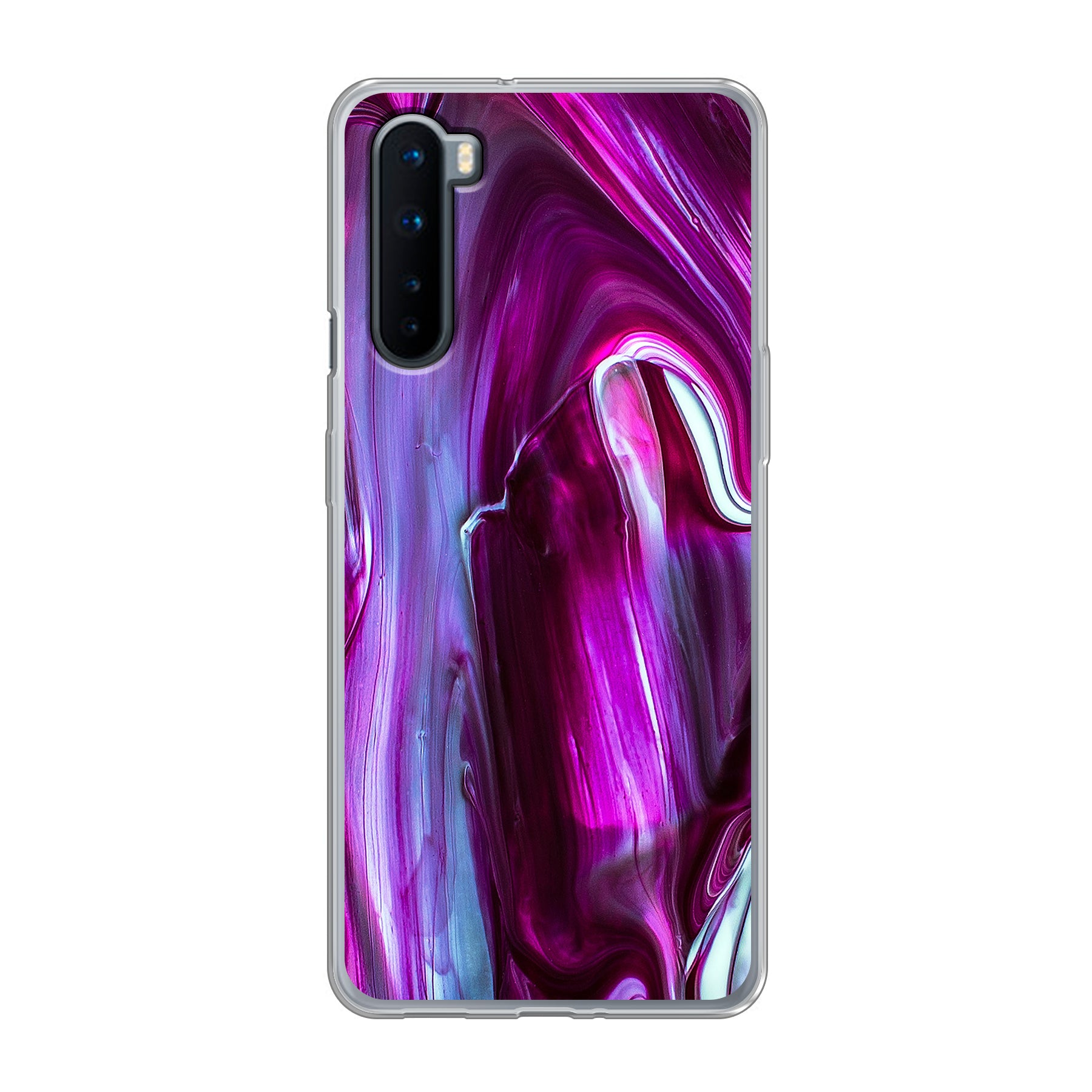 OnePlus Nord Soft case (achterkant bedrukt, transparant)