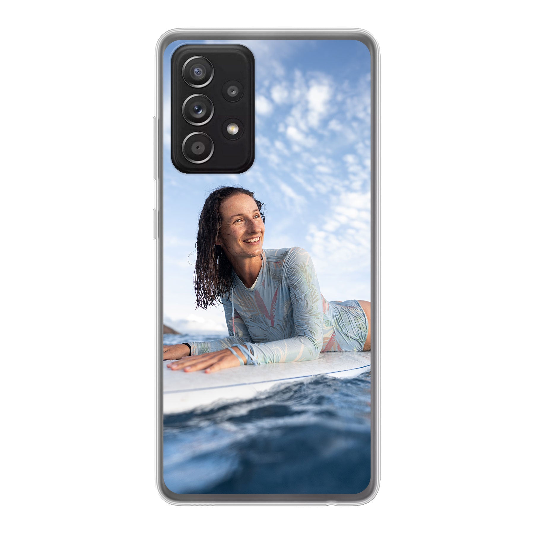 Samsung Galaxy A52 / Galaxy A52 5G / Galaxy A52s 5G Zachte hoes (achterkant bedrukt, transparant)