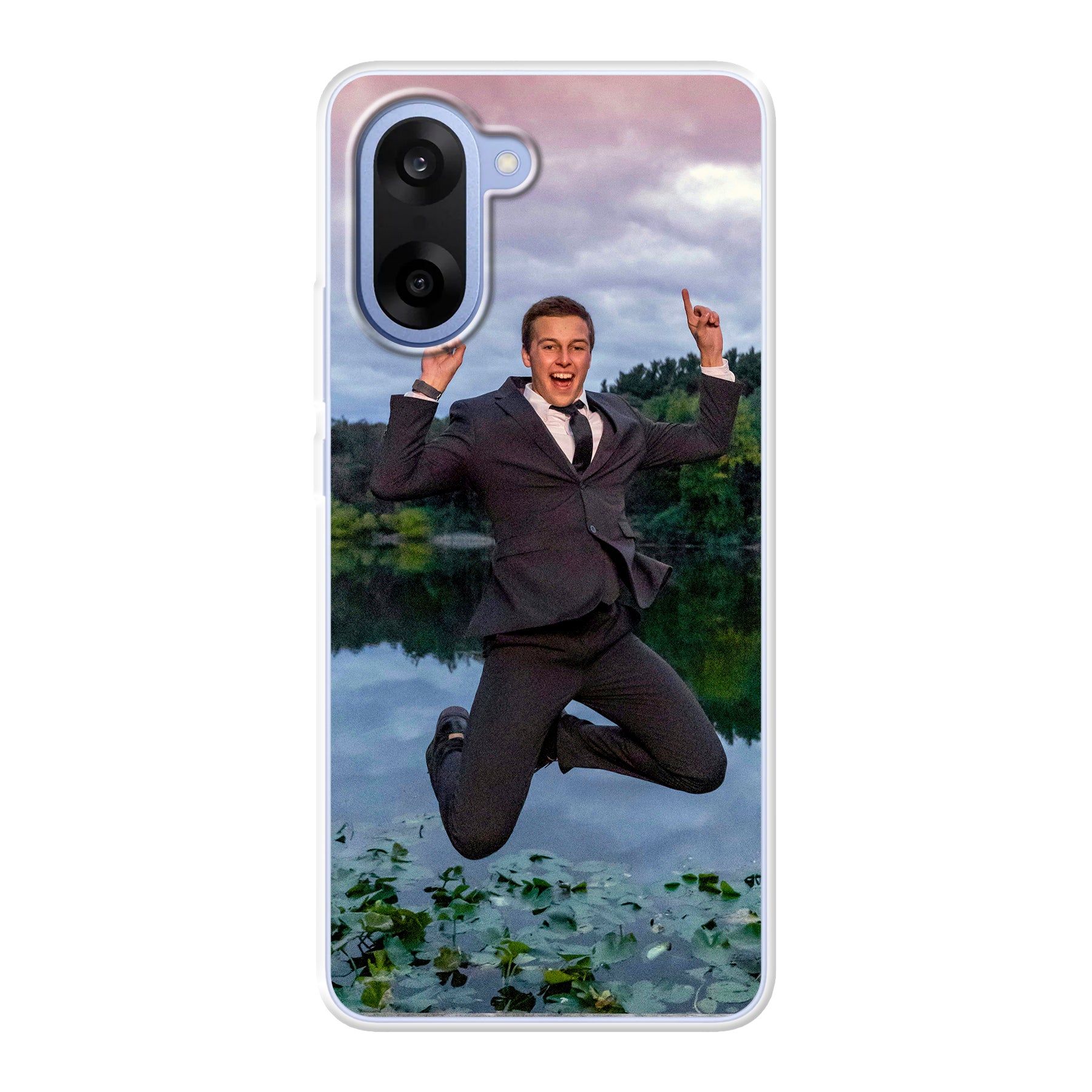 OnePlus Nord CE5 Zachte hoes (achterkant bedrukt, transparant)