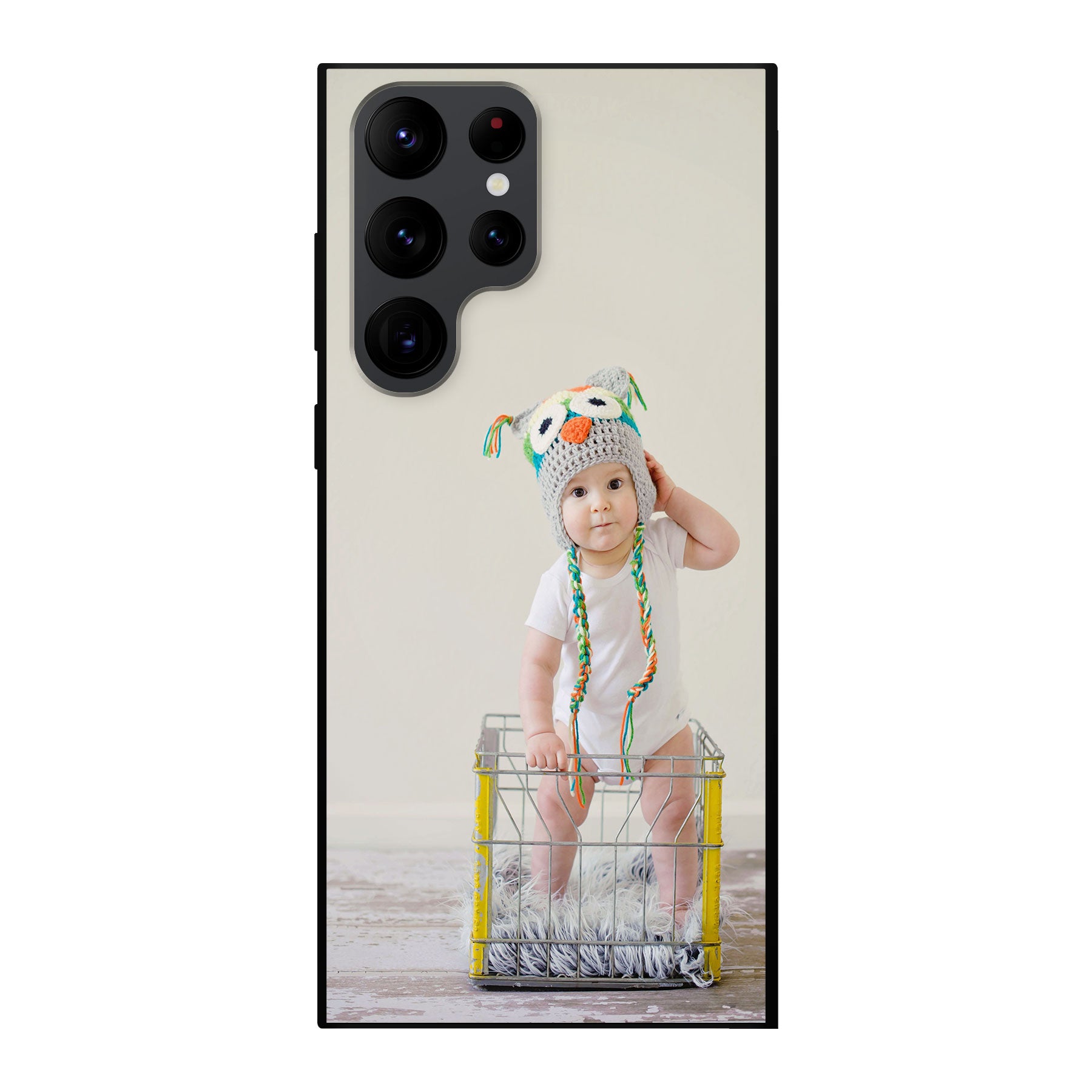 Samsung Galaxy S22 Ultra Soft case (back printed, black)