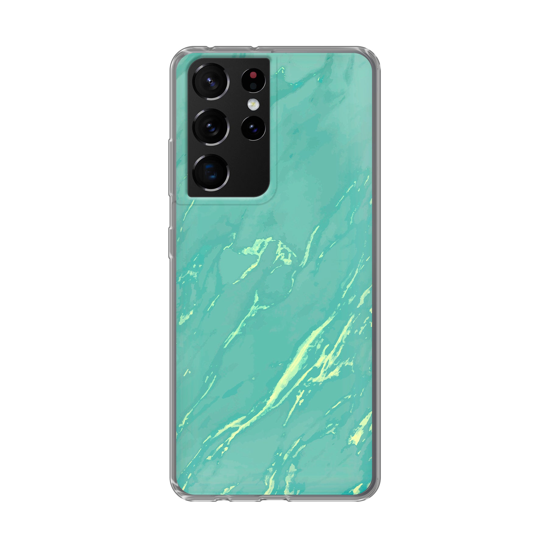 Samsung Galaxy S21 Ultra 5G Zachte hoes (achterkant bedrukt, transparant)