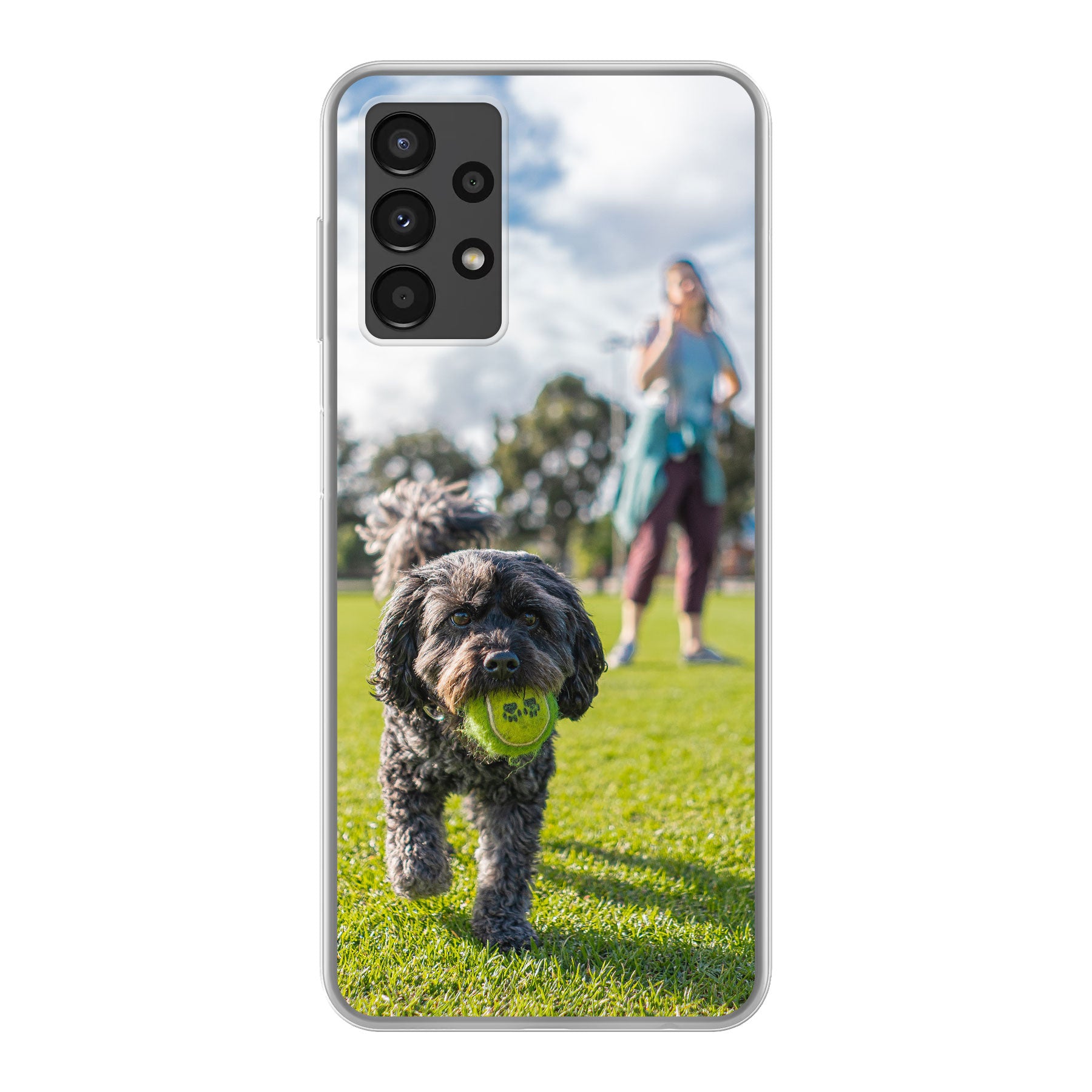 Samsung Galaxy A13 4G Zachte hoes (achterkant bedrukt, transparant)