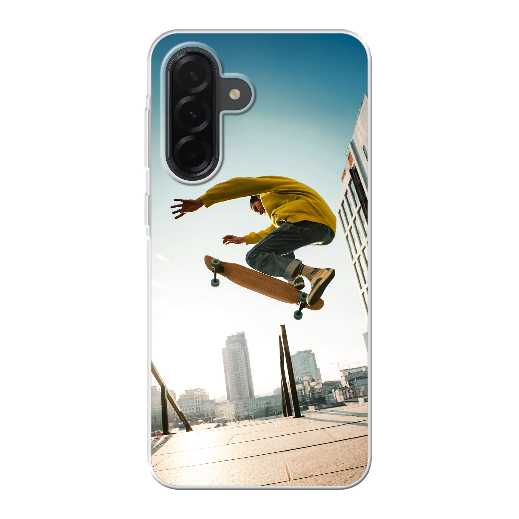 Samsung Galaxy A36 Zachte hoes (achterkant bedrukt, transparant)
