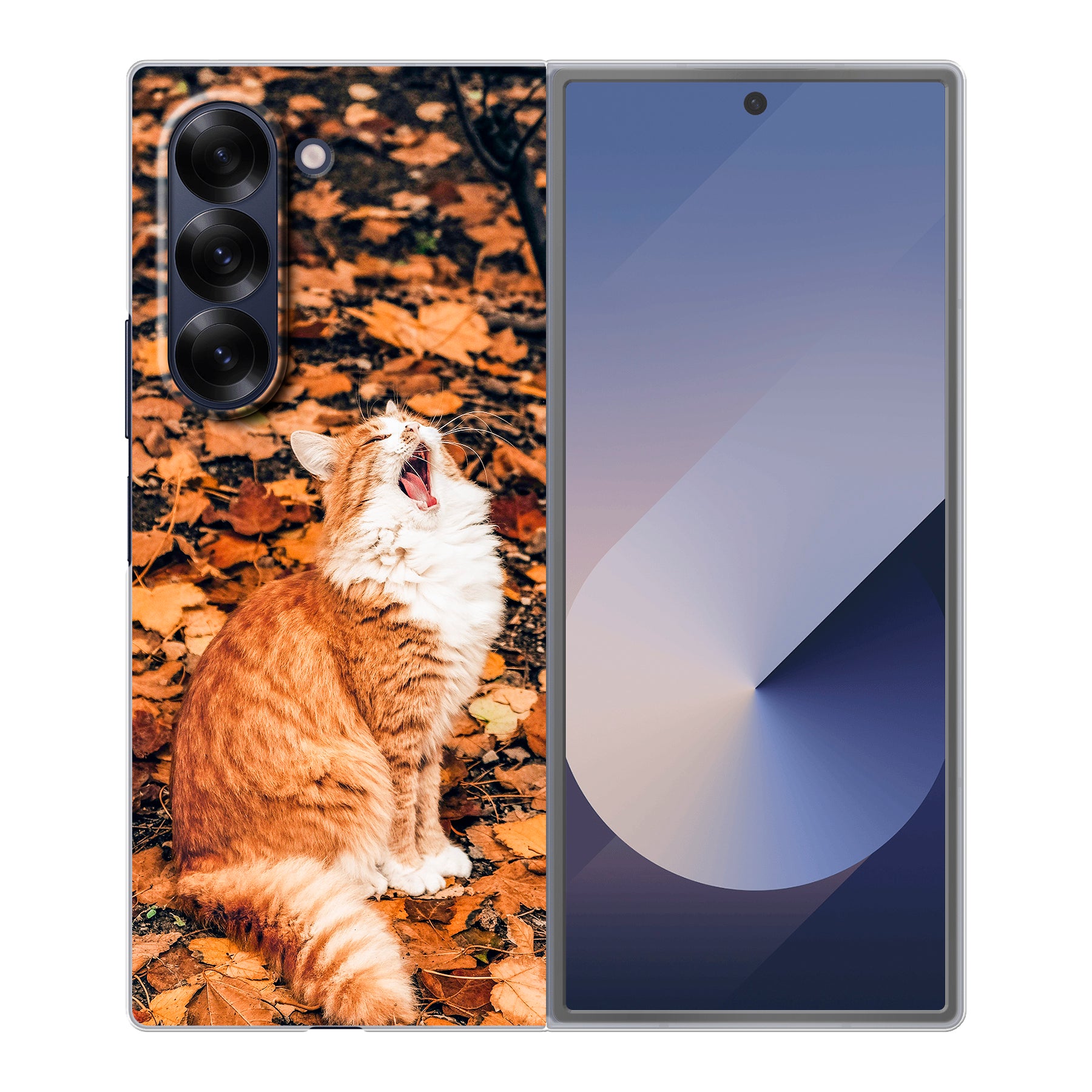 Samsung Galaxy Z Fold6 Hardcase (achterkant bedrukt, transparant)