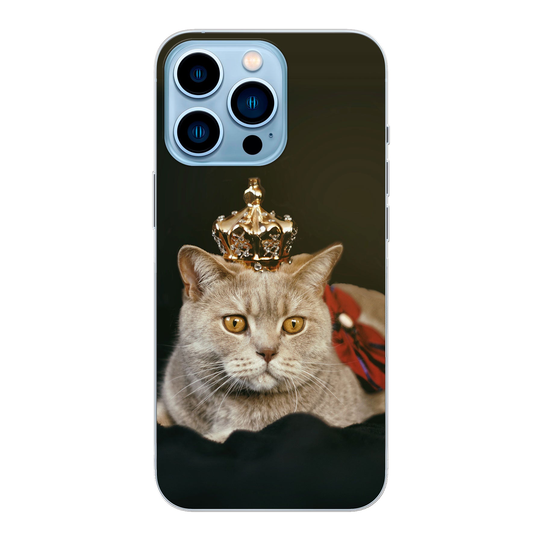 Apple iPhone 13 Pro Max Zachte hoes (achterkant bedrukt, transparant)