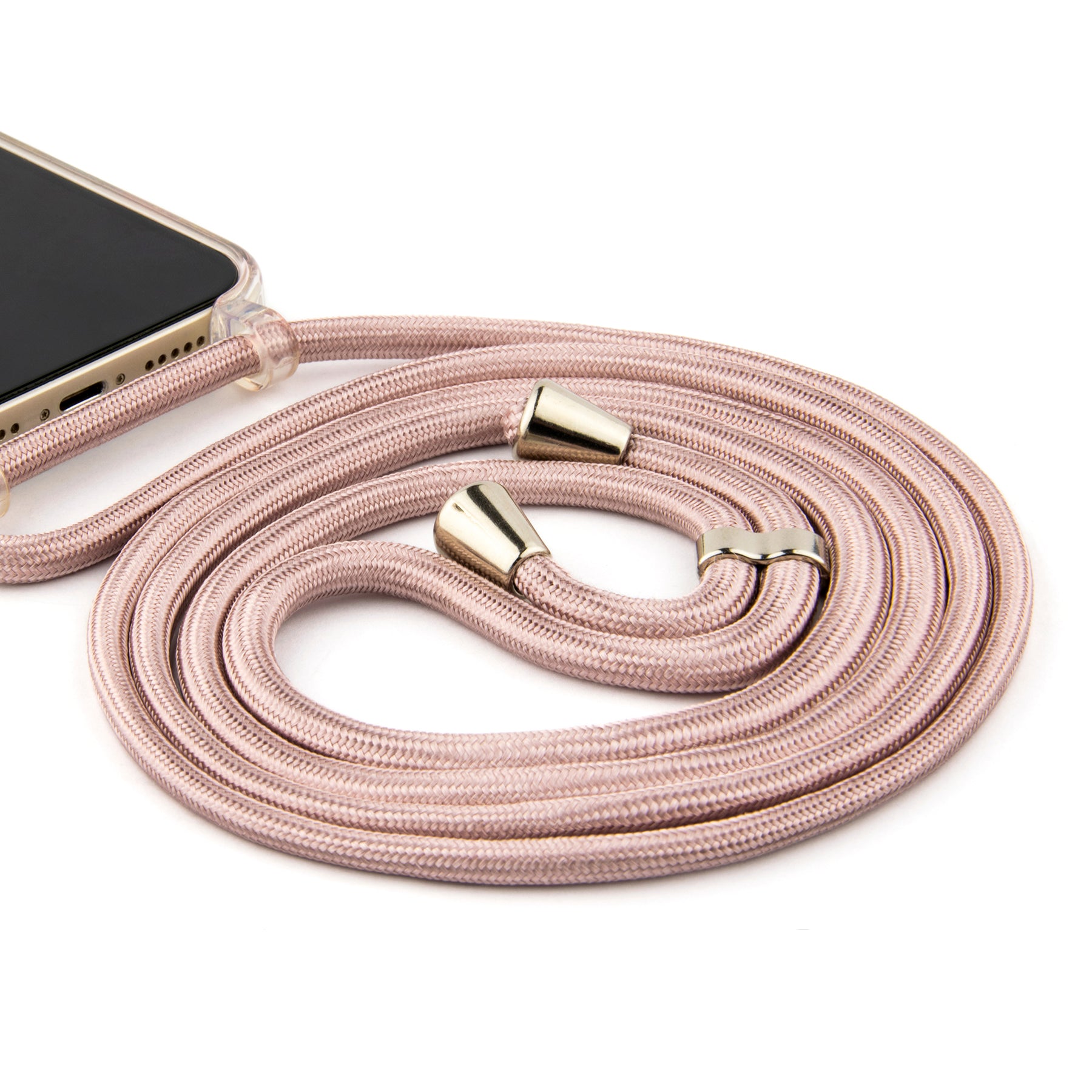 Koord voor Crossbody-hoes glanzend roze