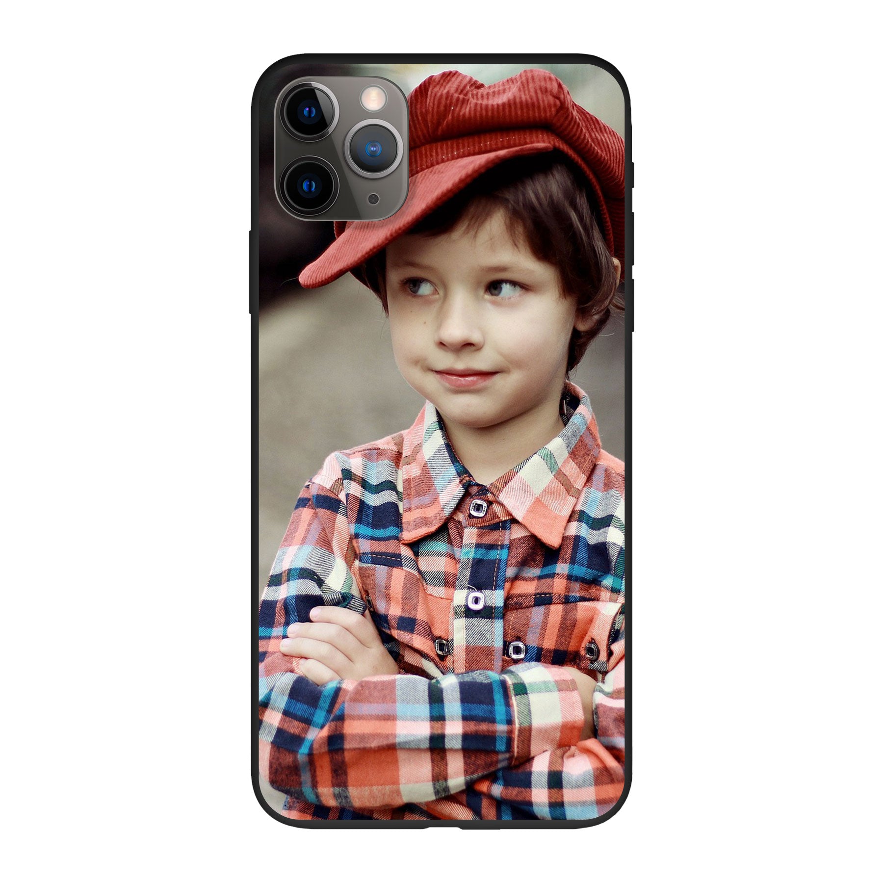 Apple iPhone 11 Pro Max Biologisch afbreekbaar hoesje (achterkant bedrukt, zwart)