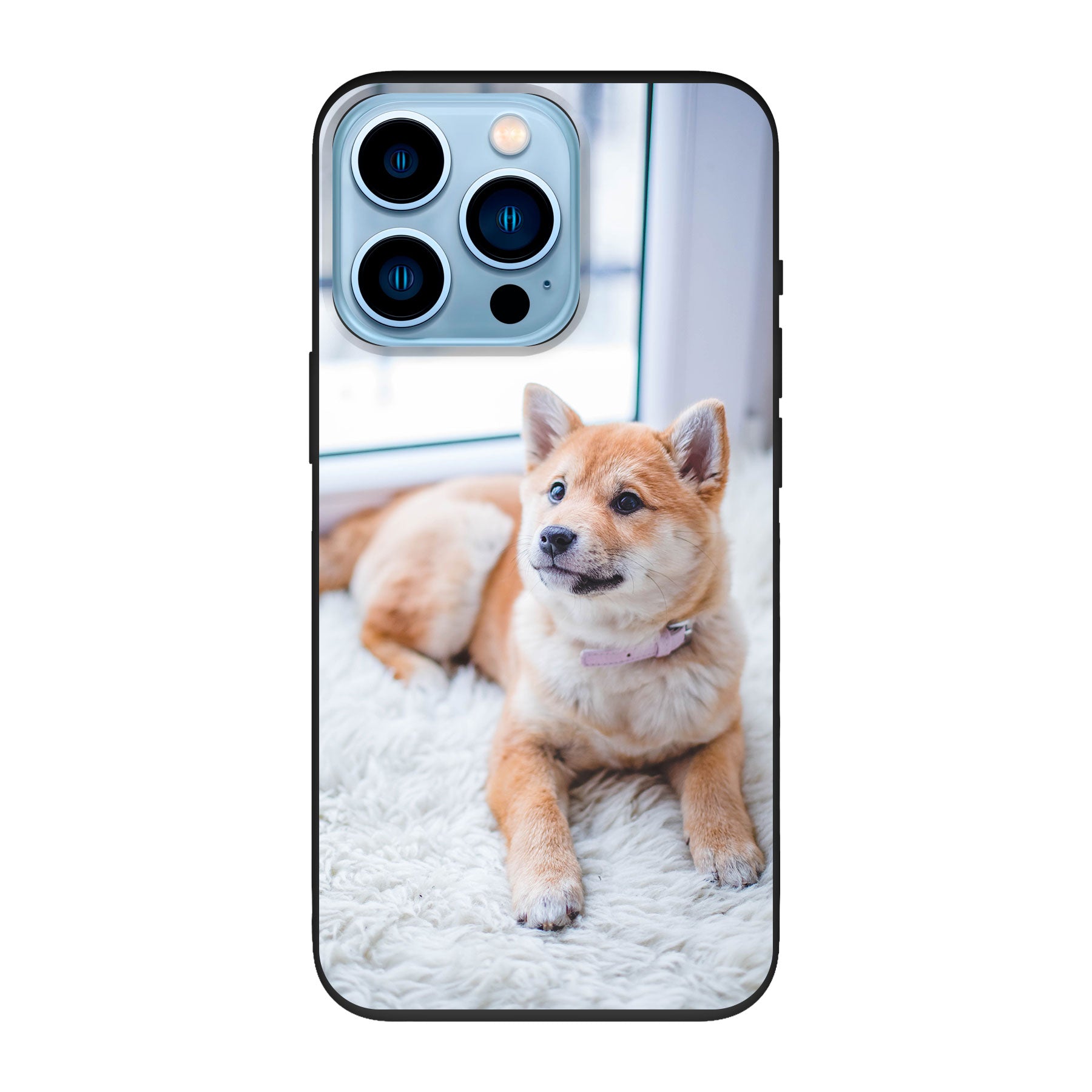 Apple iPhone 13 Pro Biologisch afbreekbaar hoesje (achterkant bedrukt, zwart)