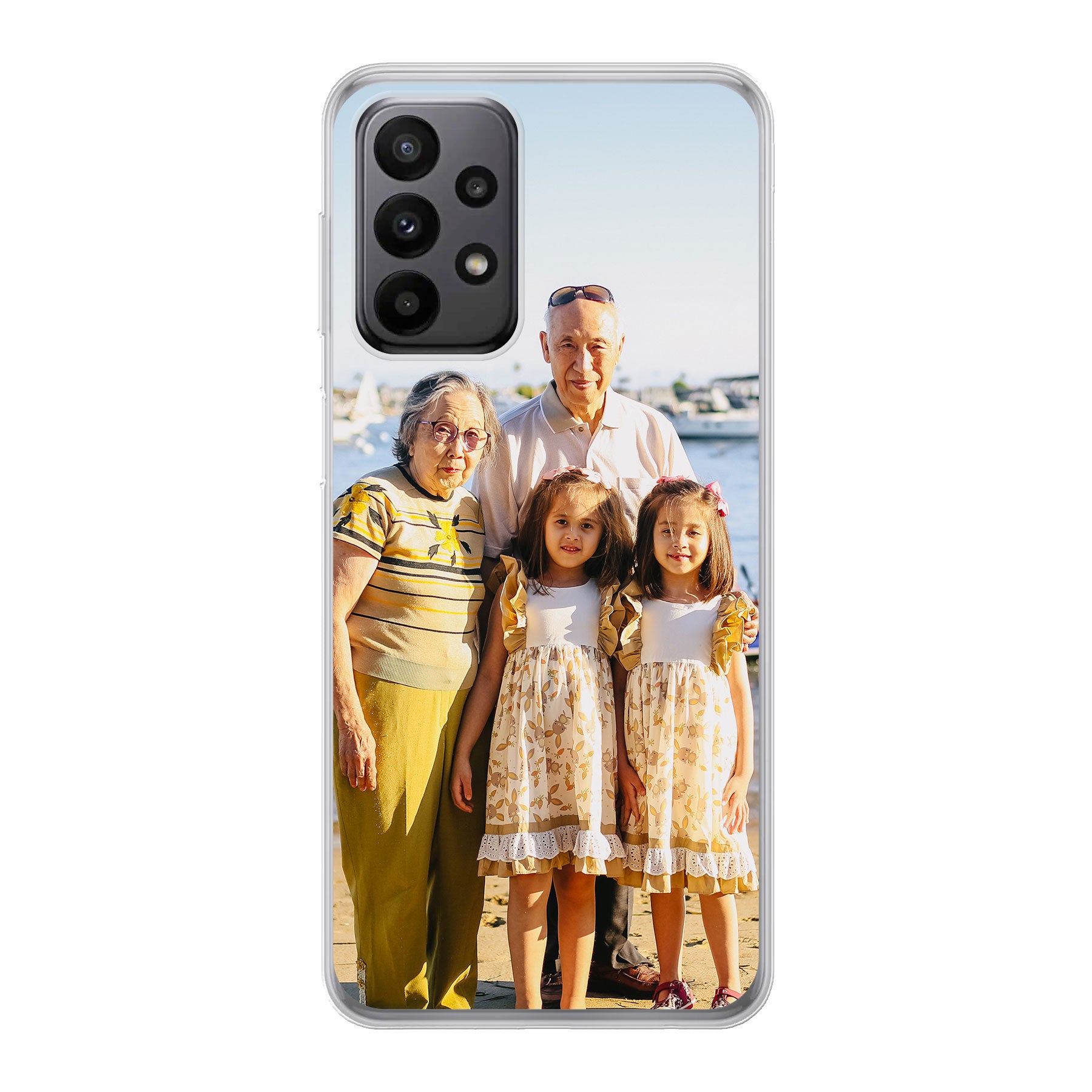 Samsung Galaxy A23 5G Zachte hoes (achterkant bedrukt, transparant)