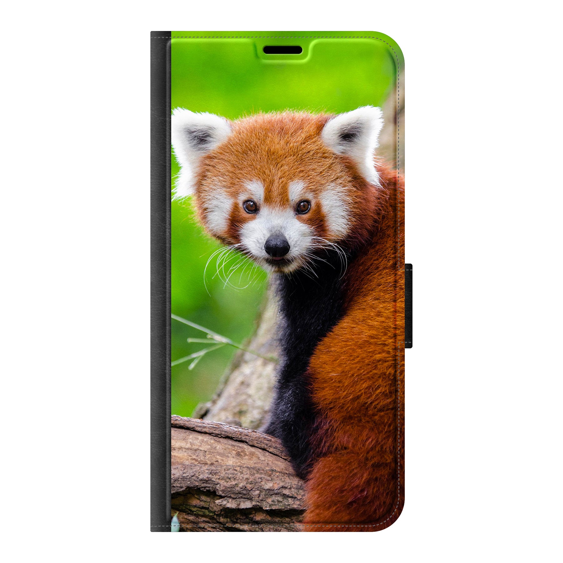 Apple iPhone Air Wallet hoesje (voorzijde bedrukt, zwart)