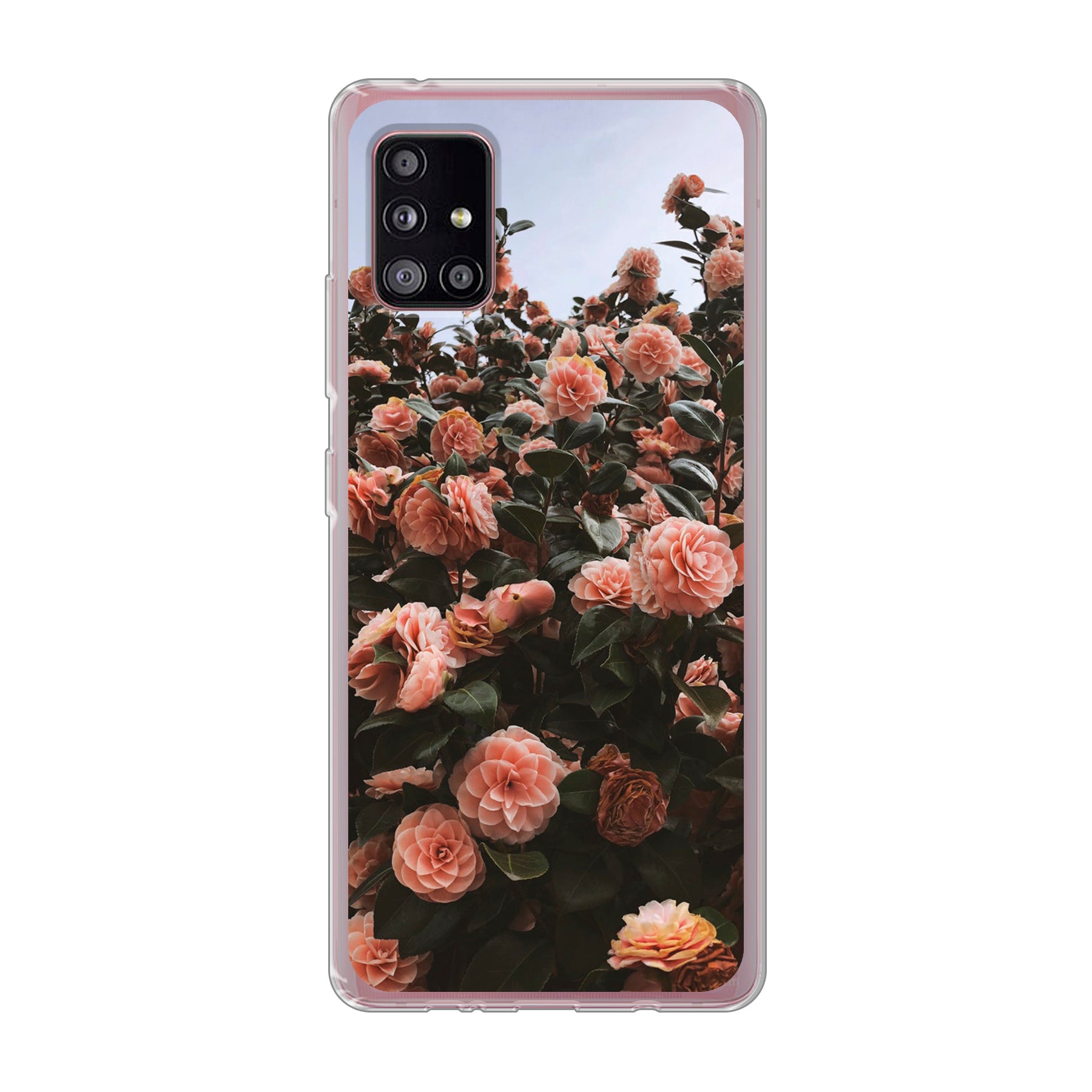 Samsung Galaxy A51 5G Zachte hoes (achterkant bedrukt, transparant)