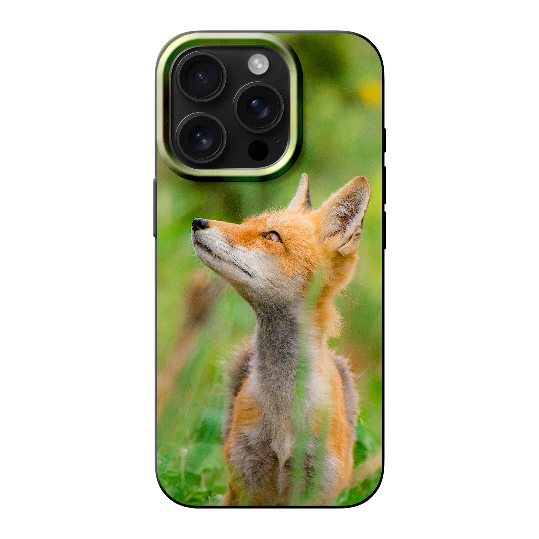 Apple iPhone 16 Pro Zachte hoes (achterkant bedrukt, zwart)
