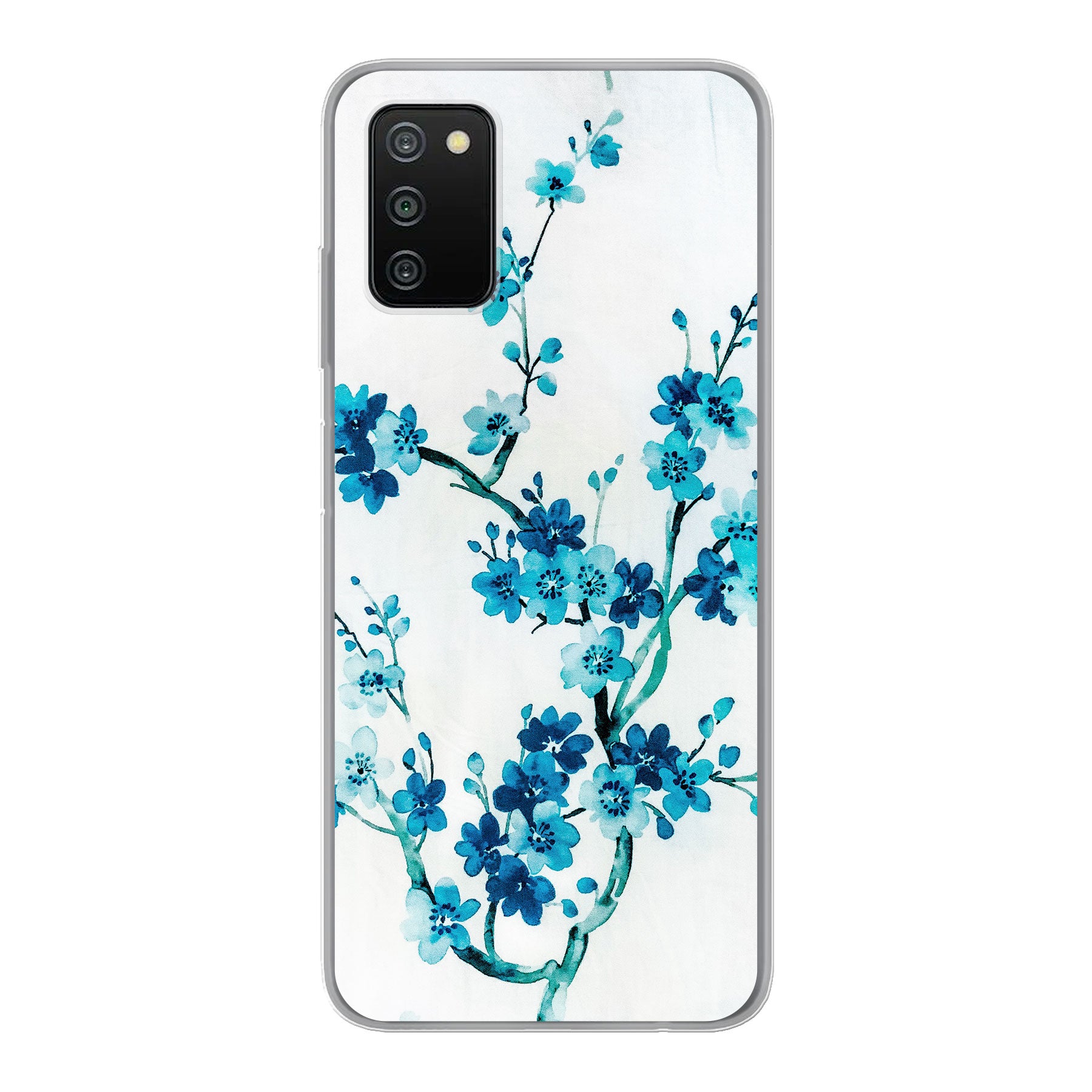 Samsung Galaxy A03s Zachte hoes (achterkant bedrukt, transparant)