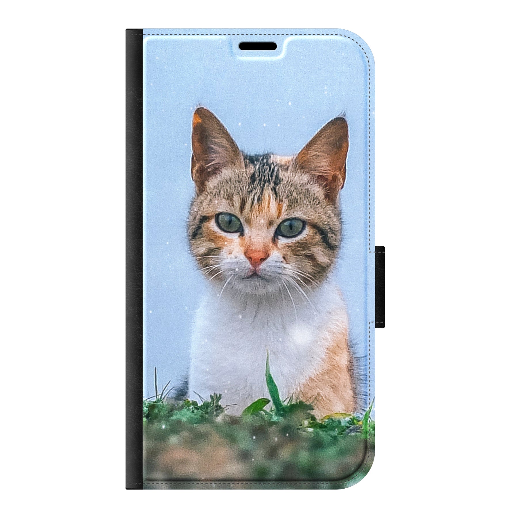 Apple iPhone 11 Wallet hoesje (voorzijde bedrukt, zwart)