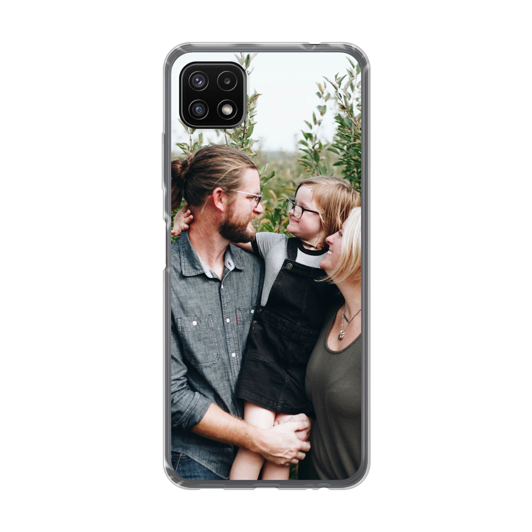Samsung Galaxy A22 5G Zachte hoes (achterkant bedrukt, transparant)
