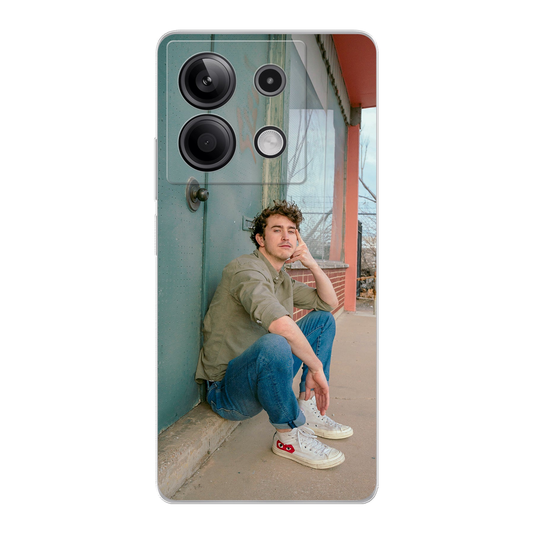 Xiaomi Redmi Note 13 5G Zachte hoes (achterkant bedrukt, transparant)
