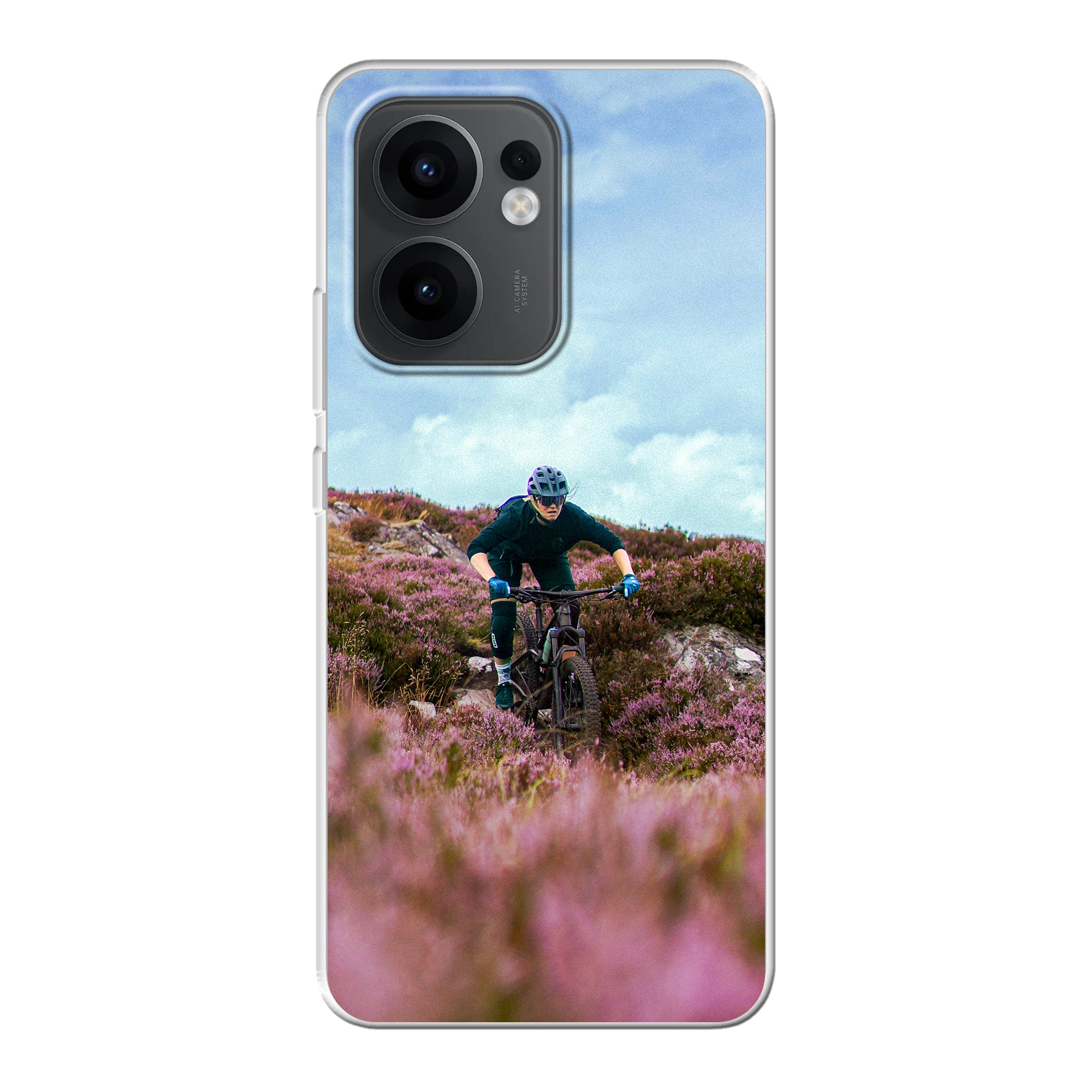 Oppo Reno13 F zachte hoes (achterkant bedrukt, transparant)