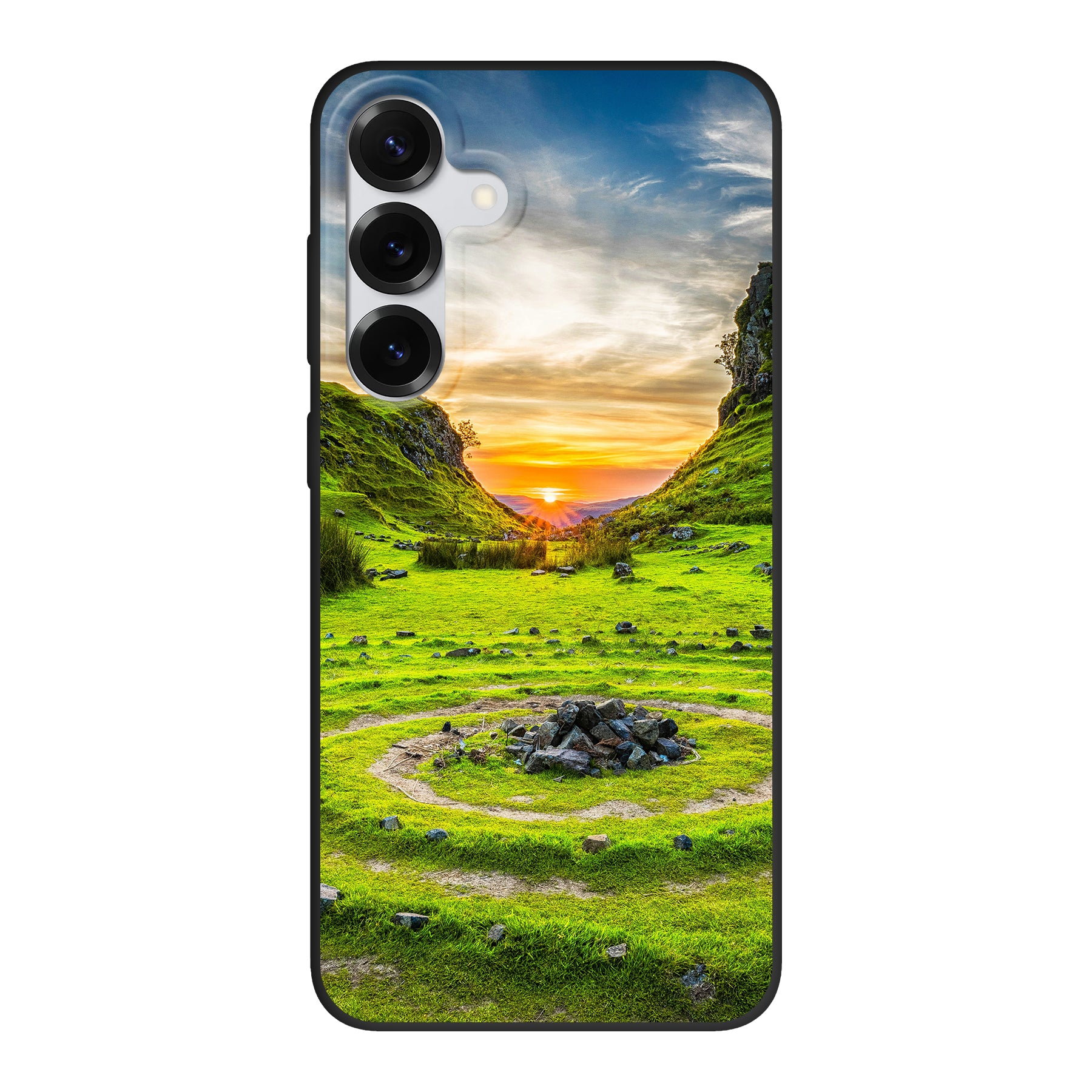 Samsung Galaxy S25 Plus Biologisch afbreekbaar hoesje (achterkant bedrukt, zwart)