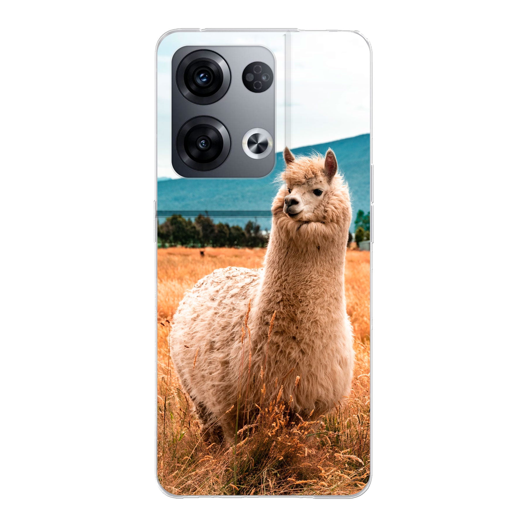 Oppo Reno8 Pro Zachte hoes (achterkant bedrukt, transparant)