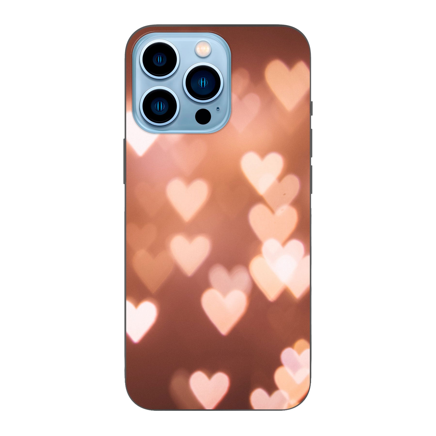 Apple iPhone 13 Pro Zachte hoes (achterkant bedrukt, zwart)