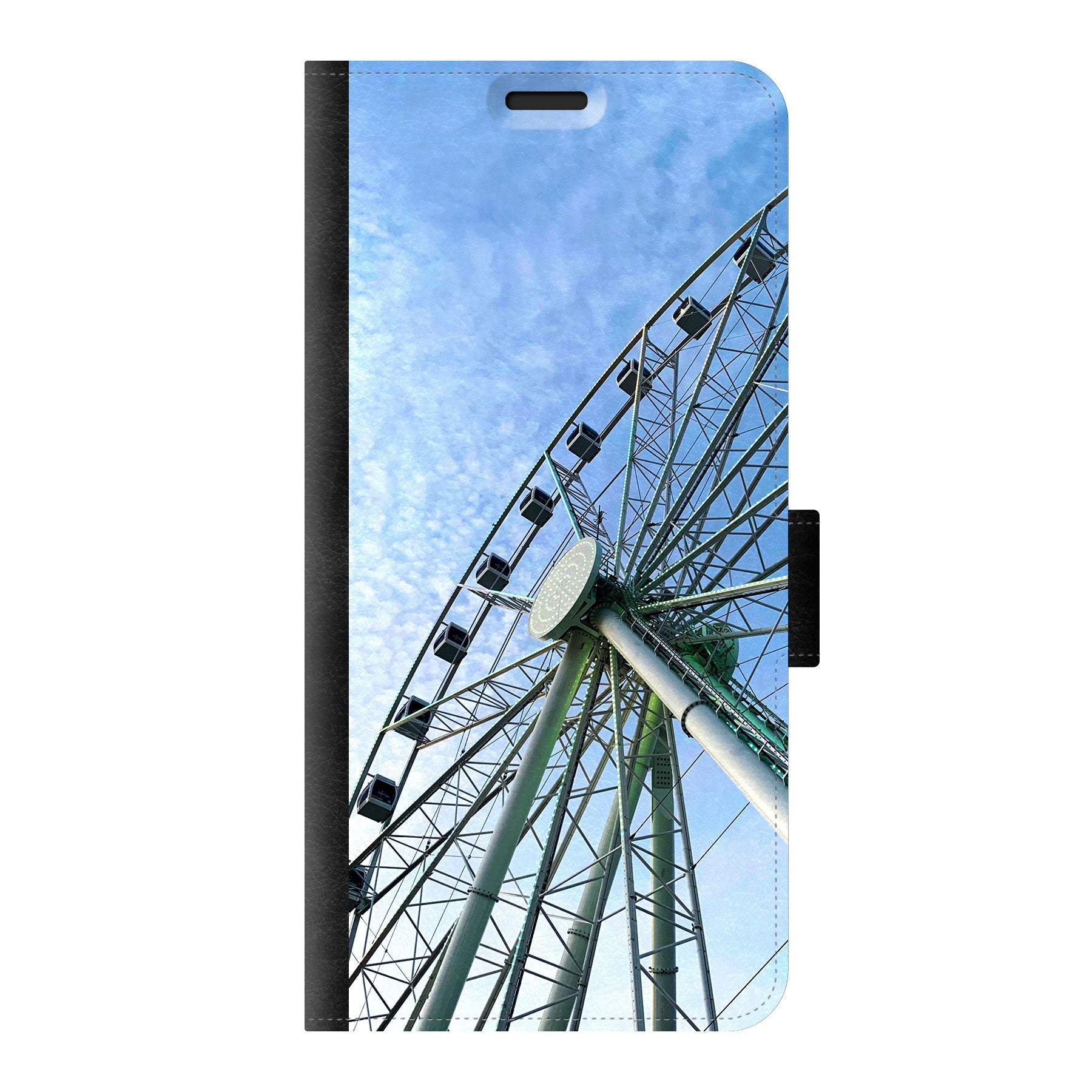 Samsung Galaxy S20 Wallet hoesje (voorzijde bedrukt, zwart)