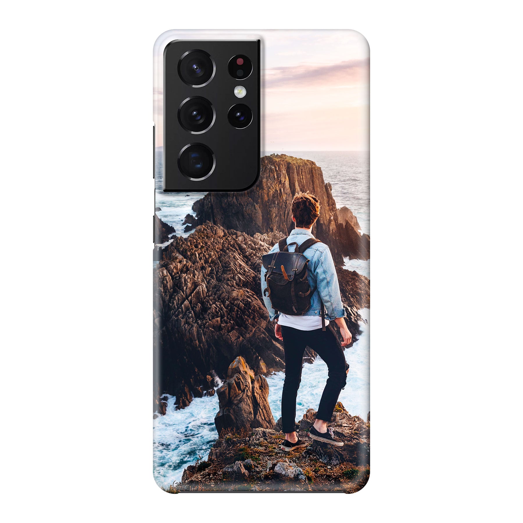 Samsung Galaxy S21 5G Ultra Hard hoesje (volledig bedrukt, glanzend)