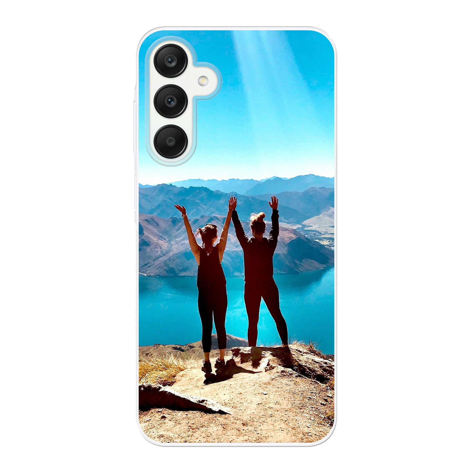 Samsung Galaxy A25 Zachte hoes (achterkant bedrukt, transparant)