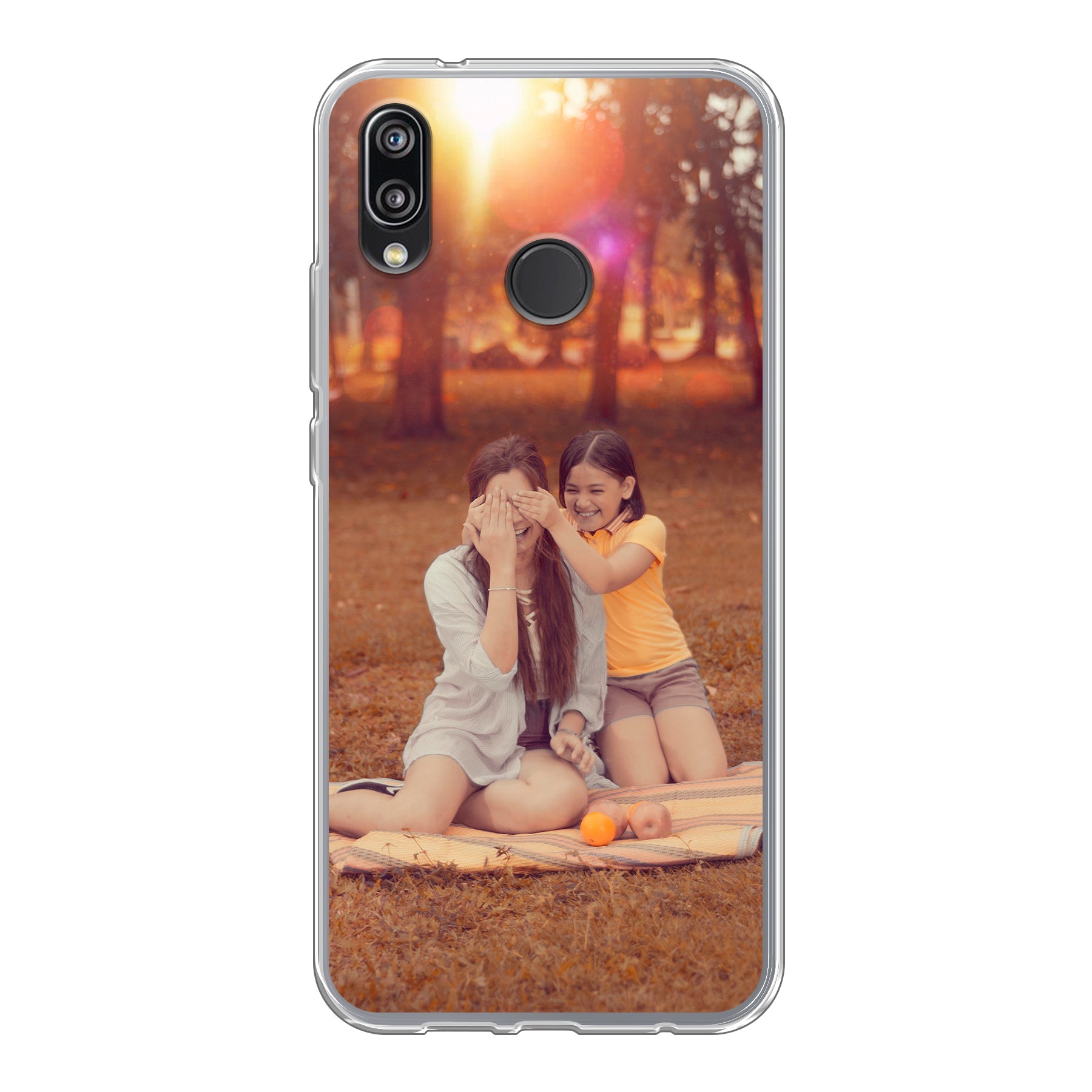 Huawei P20 Lite Zachte hoes (achterkant bedrukt, transparant)