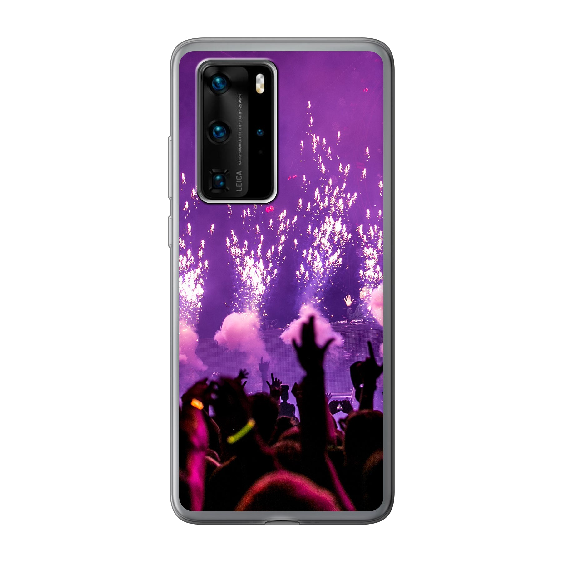 Huawei P40 Pro Zachte hoes (achterkant bedrukt, transparant)