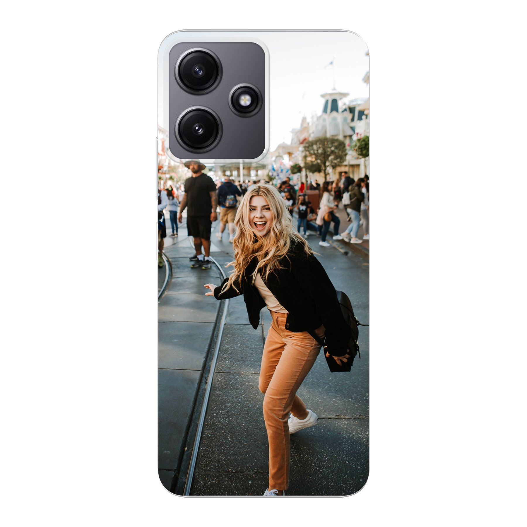 Xiaomi Redmi 12 / Redmi 12 5G Zachte hoes (achterkant bedrukt, transparant)