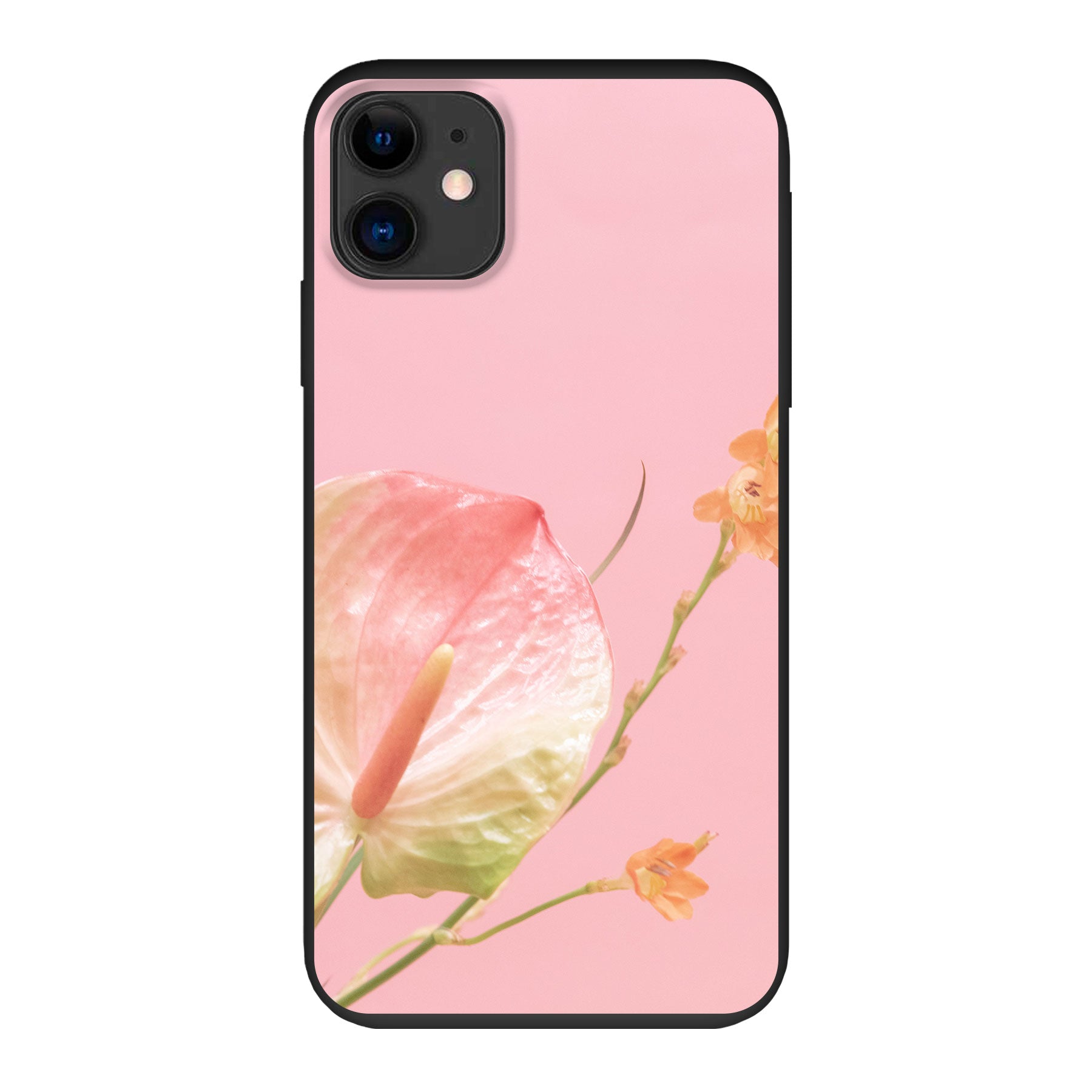Apple iPhone 11 Biologisch afbreekbaar hoesje (achterkant bedrukt, zwart)