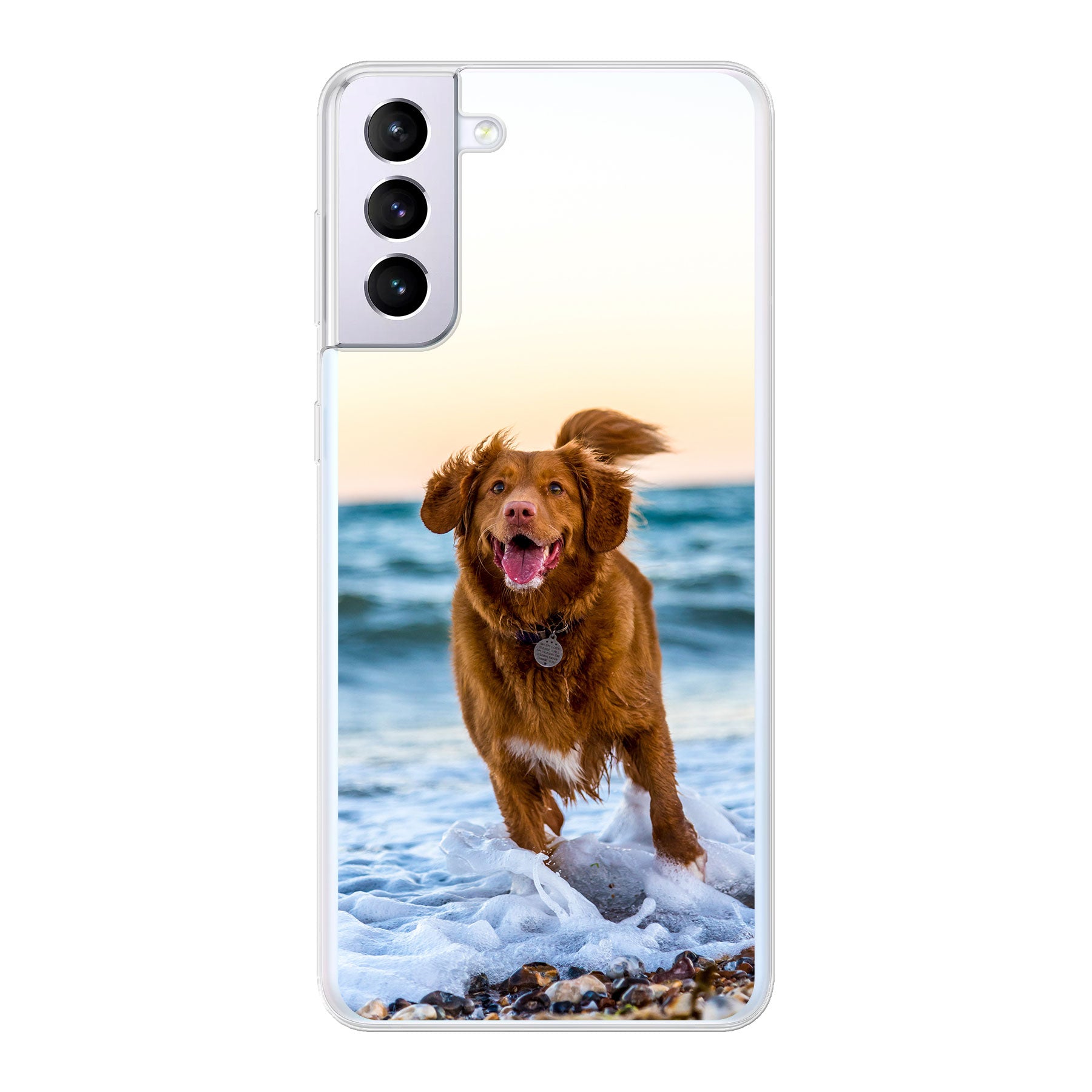 Samsung Galaxy S21 Plus 5G Hardcase (achterkant bedrukt, transparant)