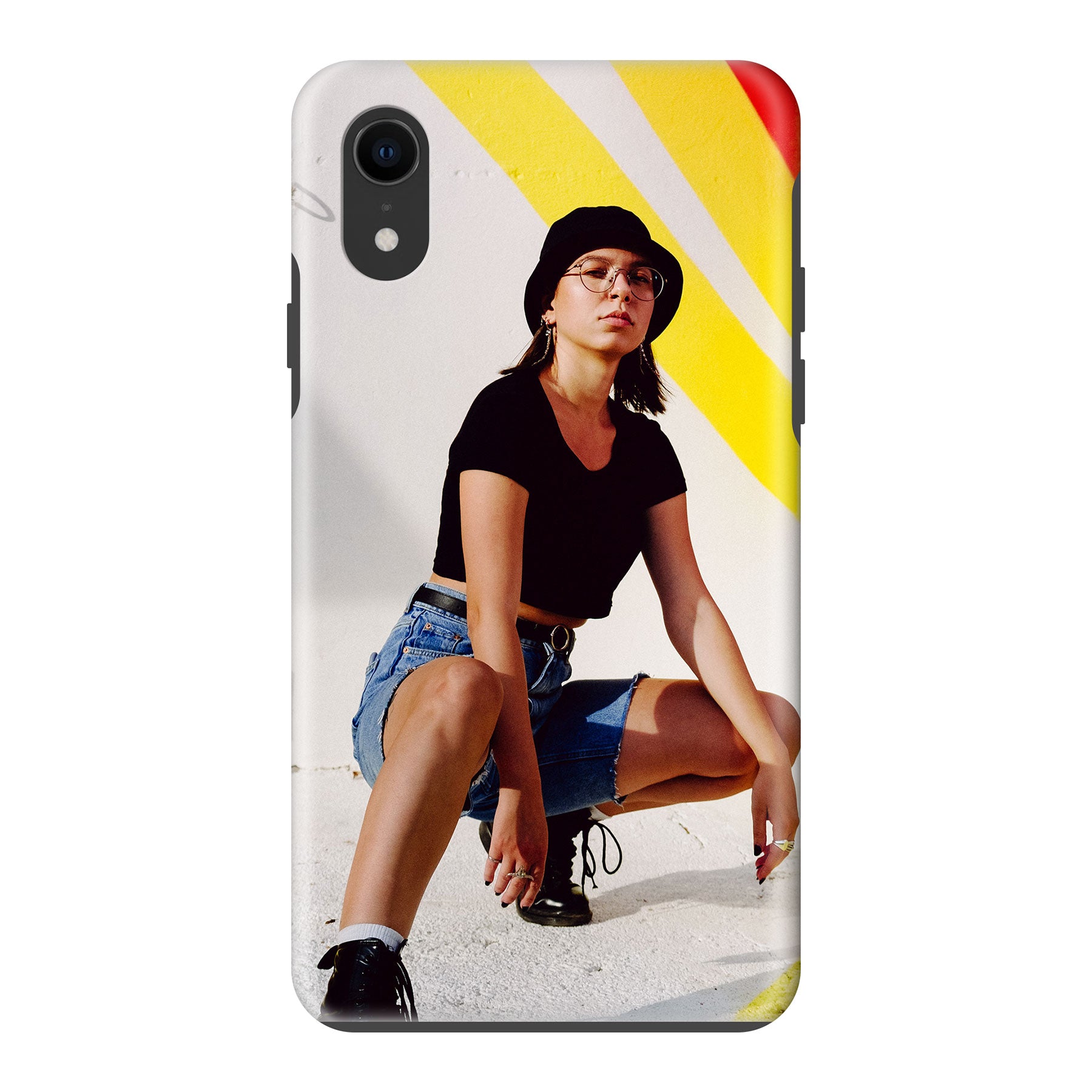 Apple iPhone Xr Tough case (volledig bedrukt, zwarte inzet)