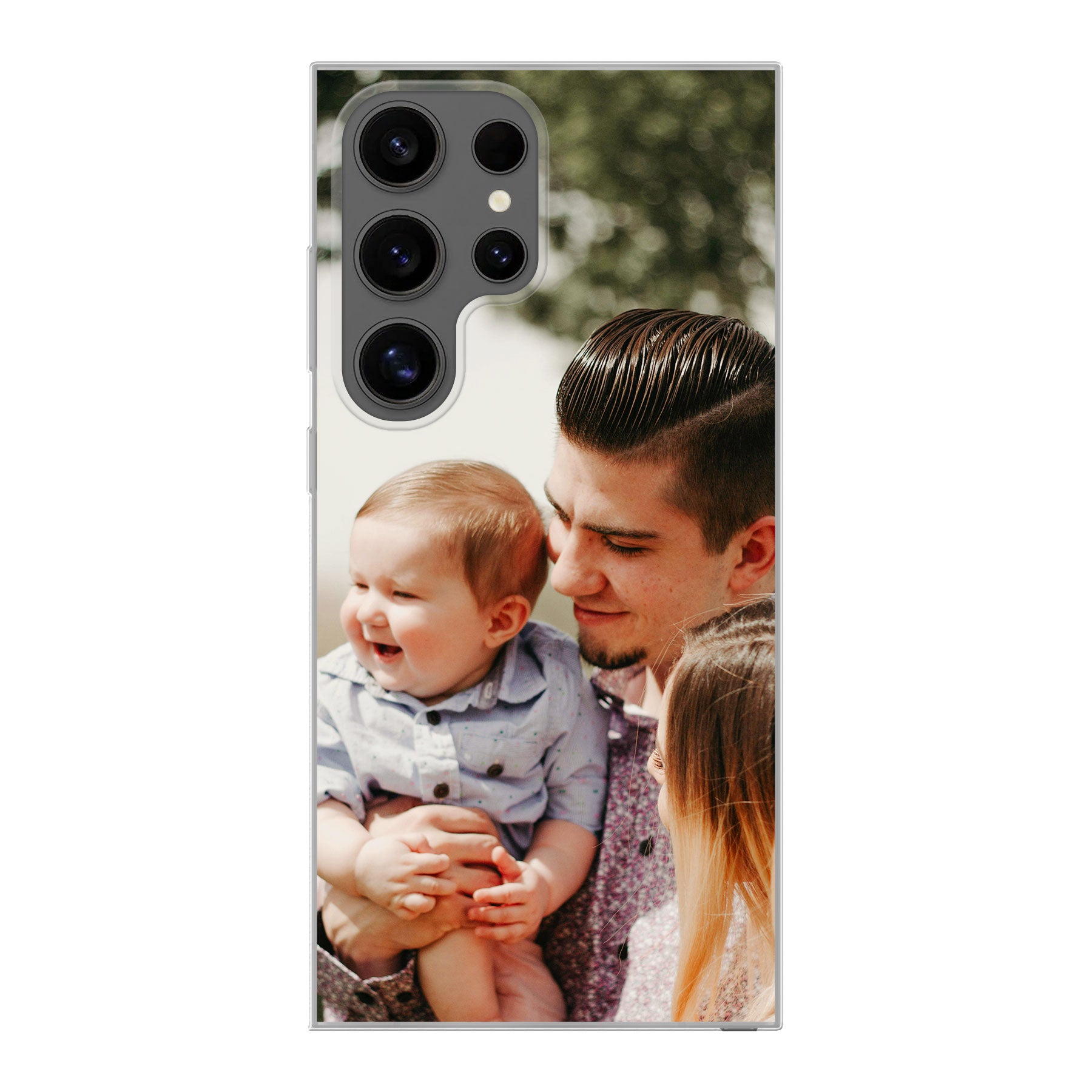 Samsung Galaxy S24 Ultra Soft hoesje (achterkant bedrukt, transparant)