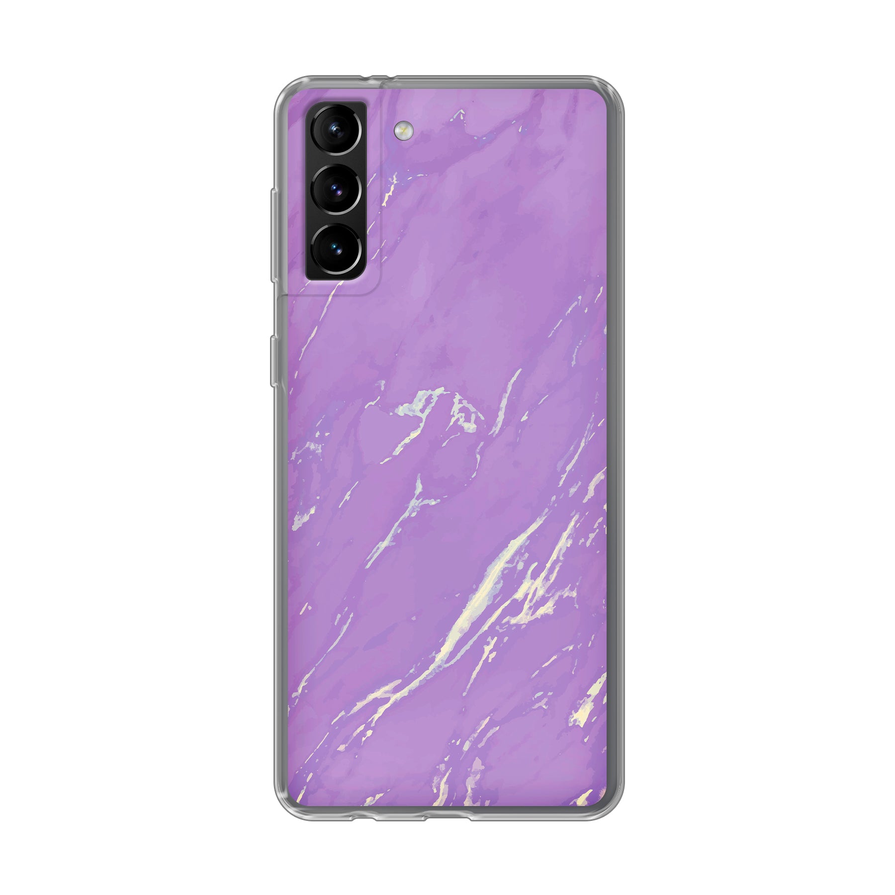 Samsung Galaxy S21 Plus 5G Zachte hoes (achterkant bedrukt, transparant)